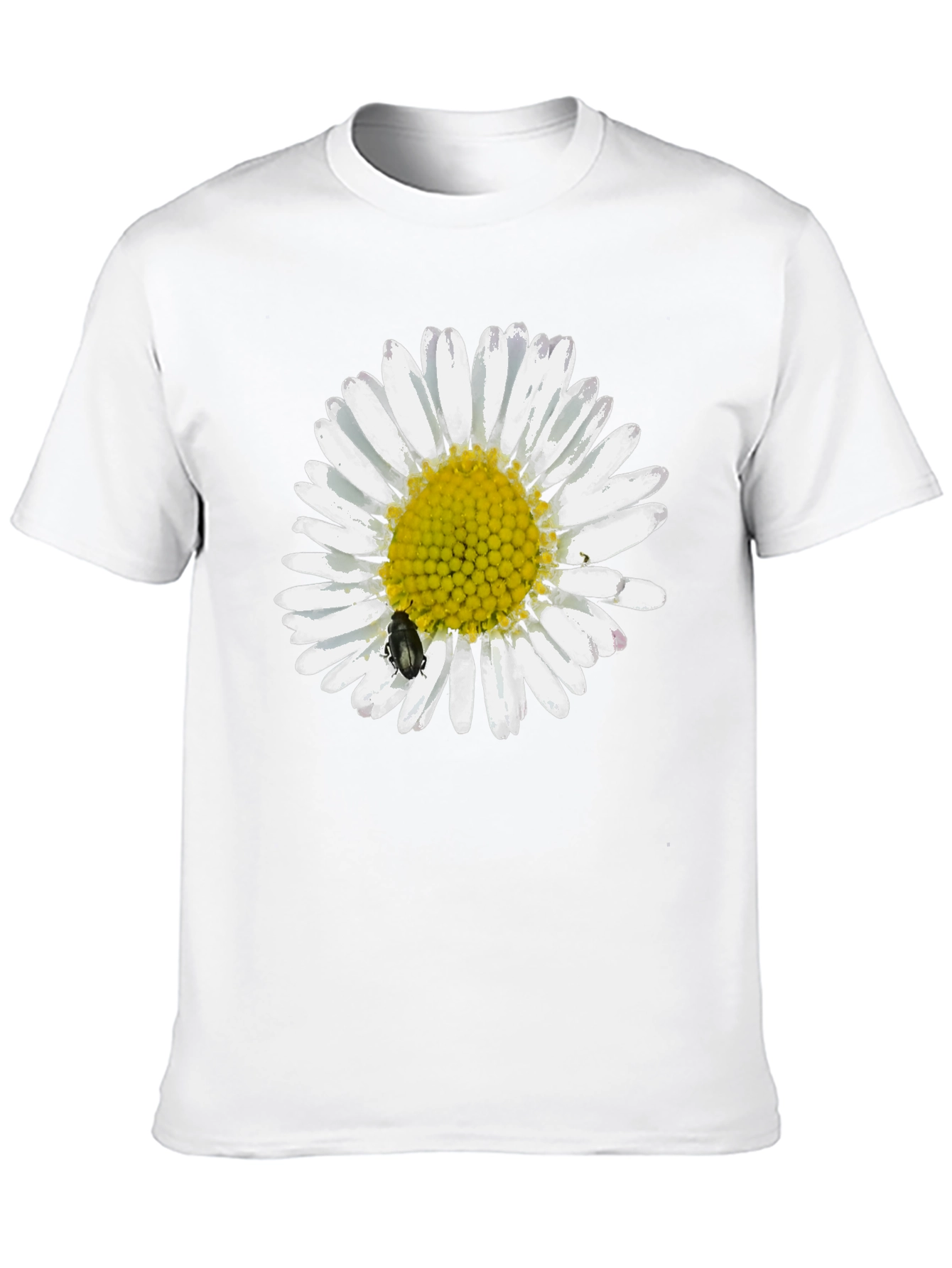 Daisy Graphic Tee - Black Casual T-Shirt
