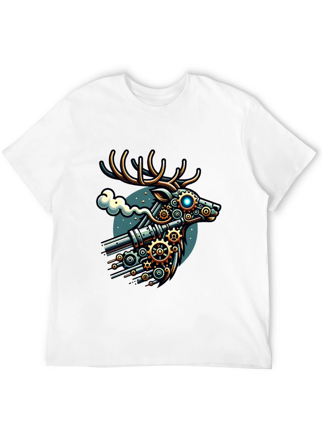 Steampunk Deer Graphic T-Shirt