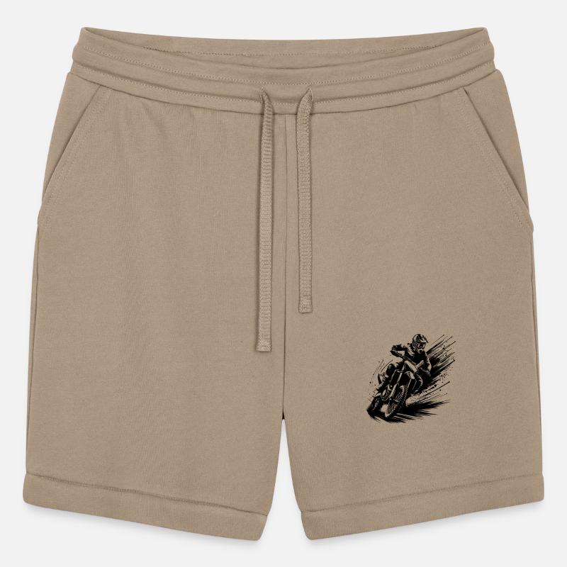 Fast Motocross Rider With Mud Splashing Power