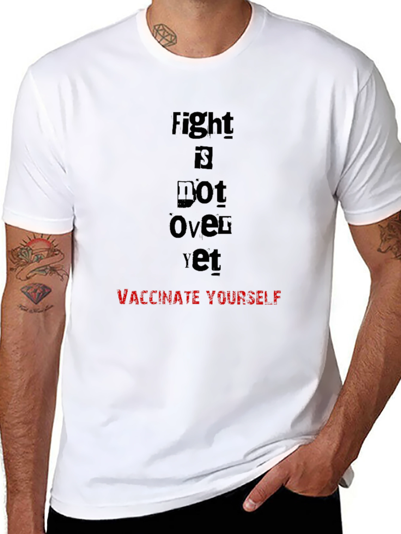 Fight Is Not Over Vaccinate T-Shirt