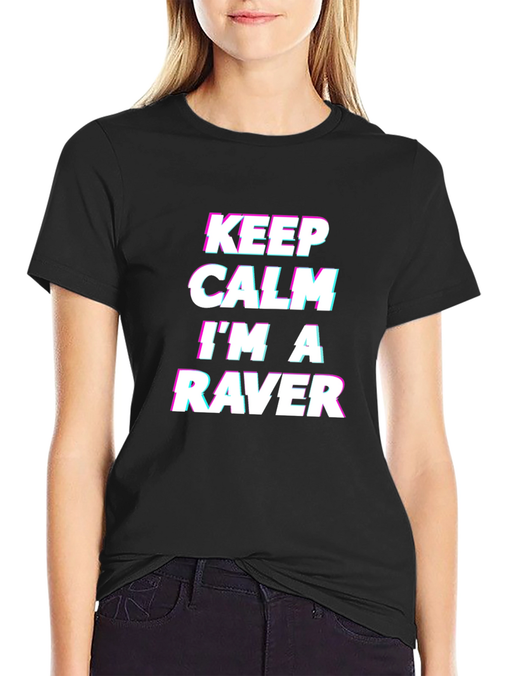 Keep Calm Im a Raver Black T-Shirt