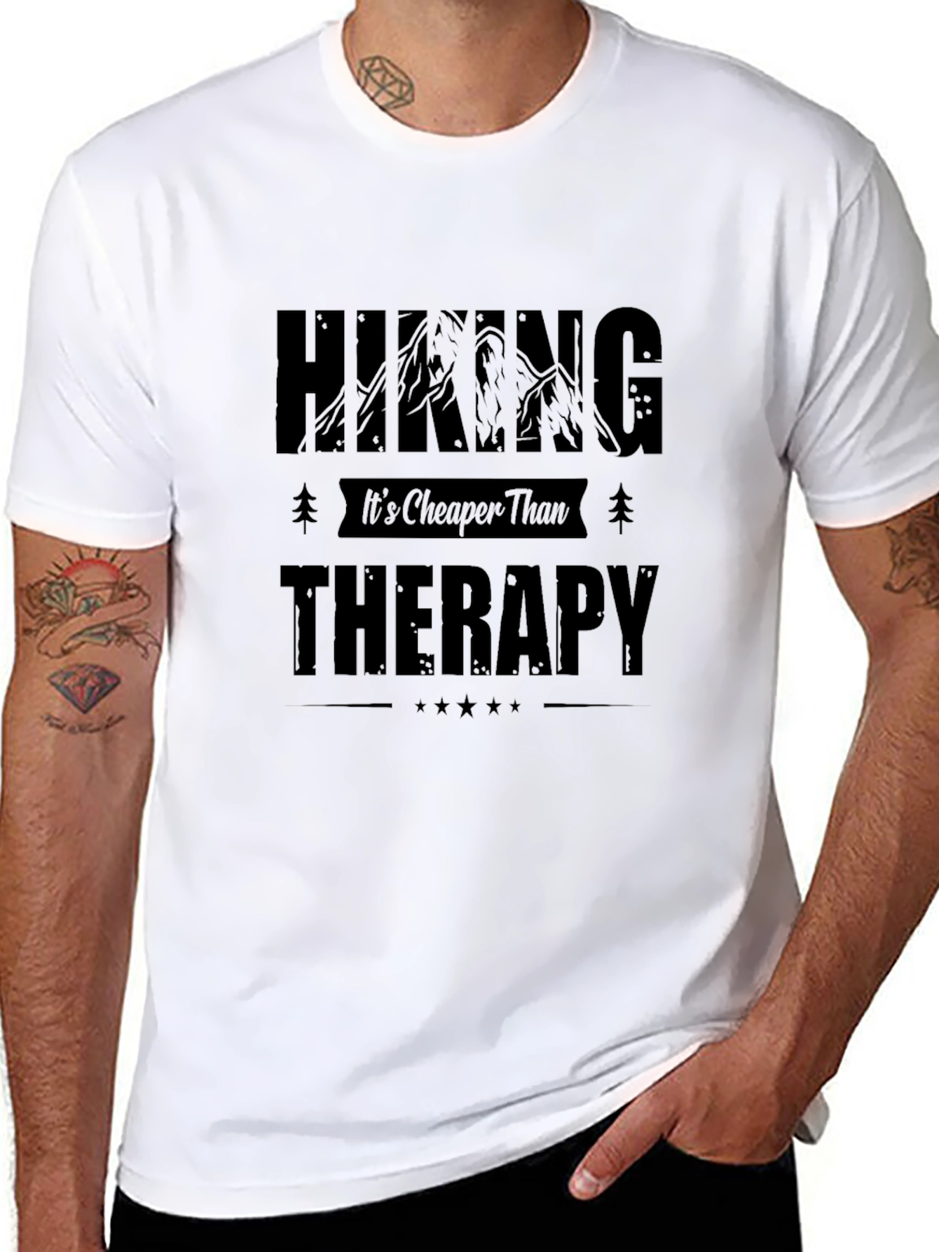 Hiking Cheaper Than Therapy T-Shirt