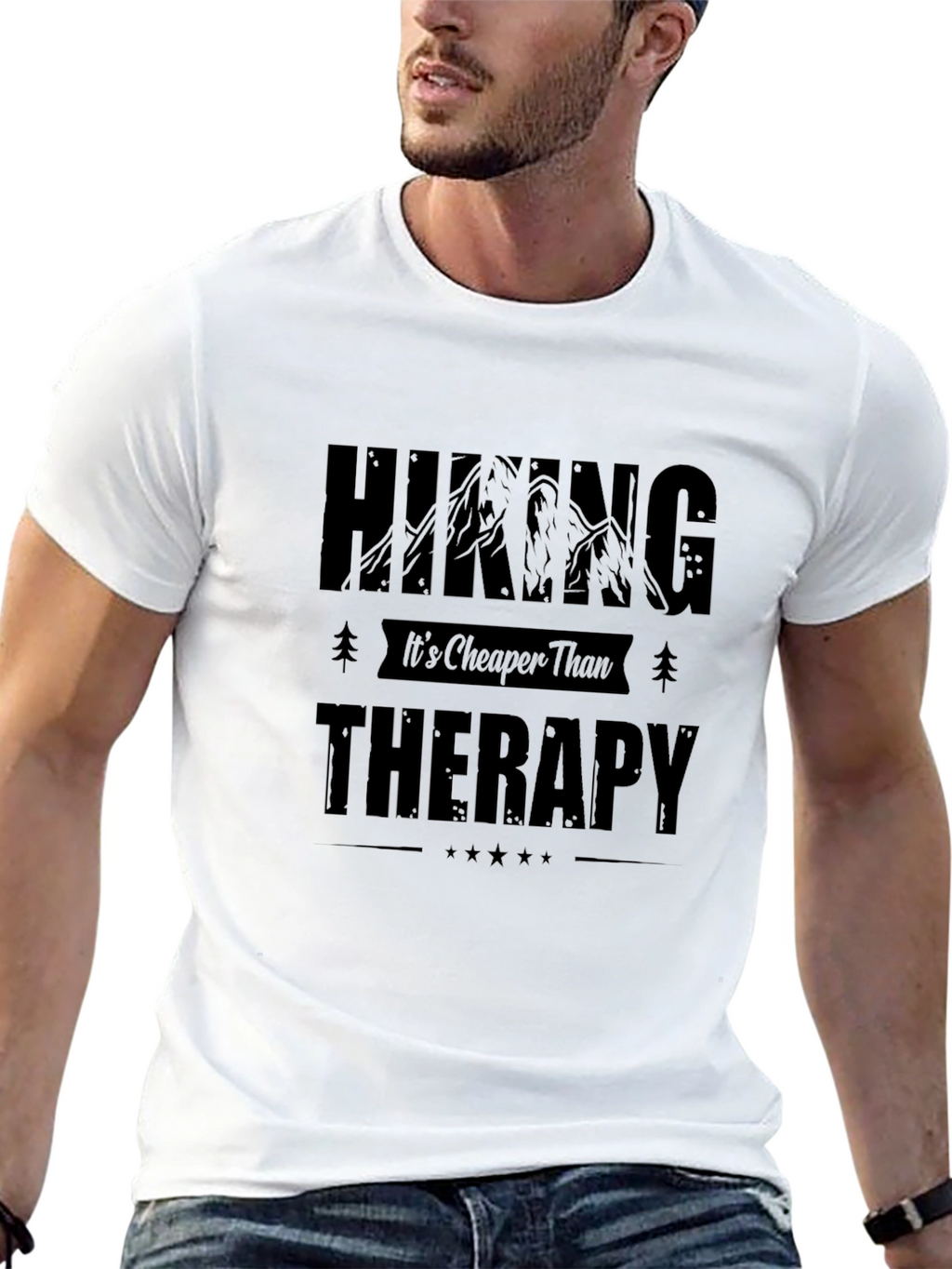 Hiking Cheaper Than Therapy T-Shirt