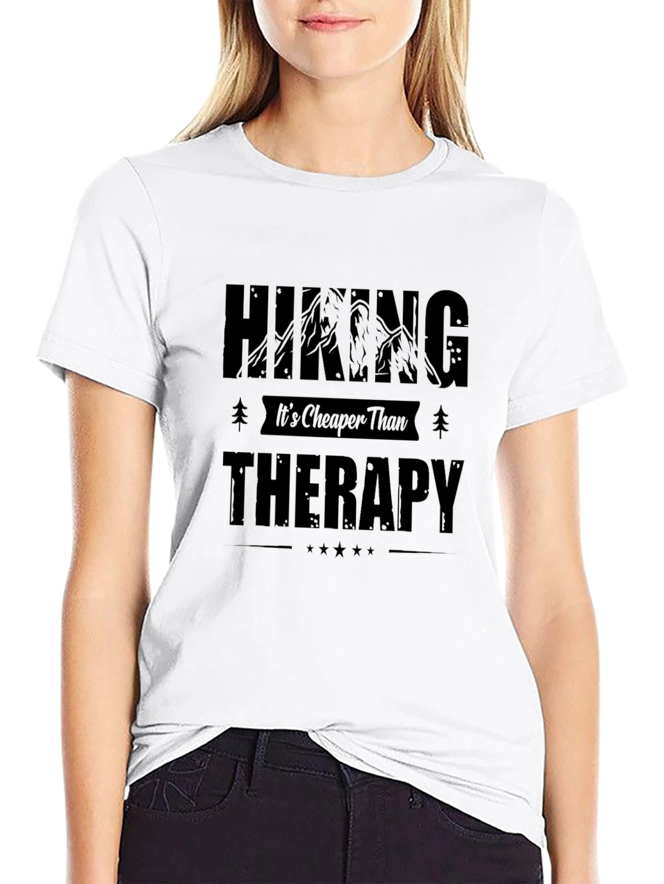 Hiking Cheaper Than Therapy T-Shirt