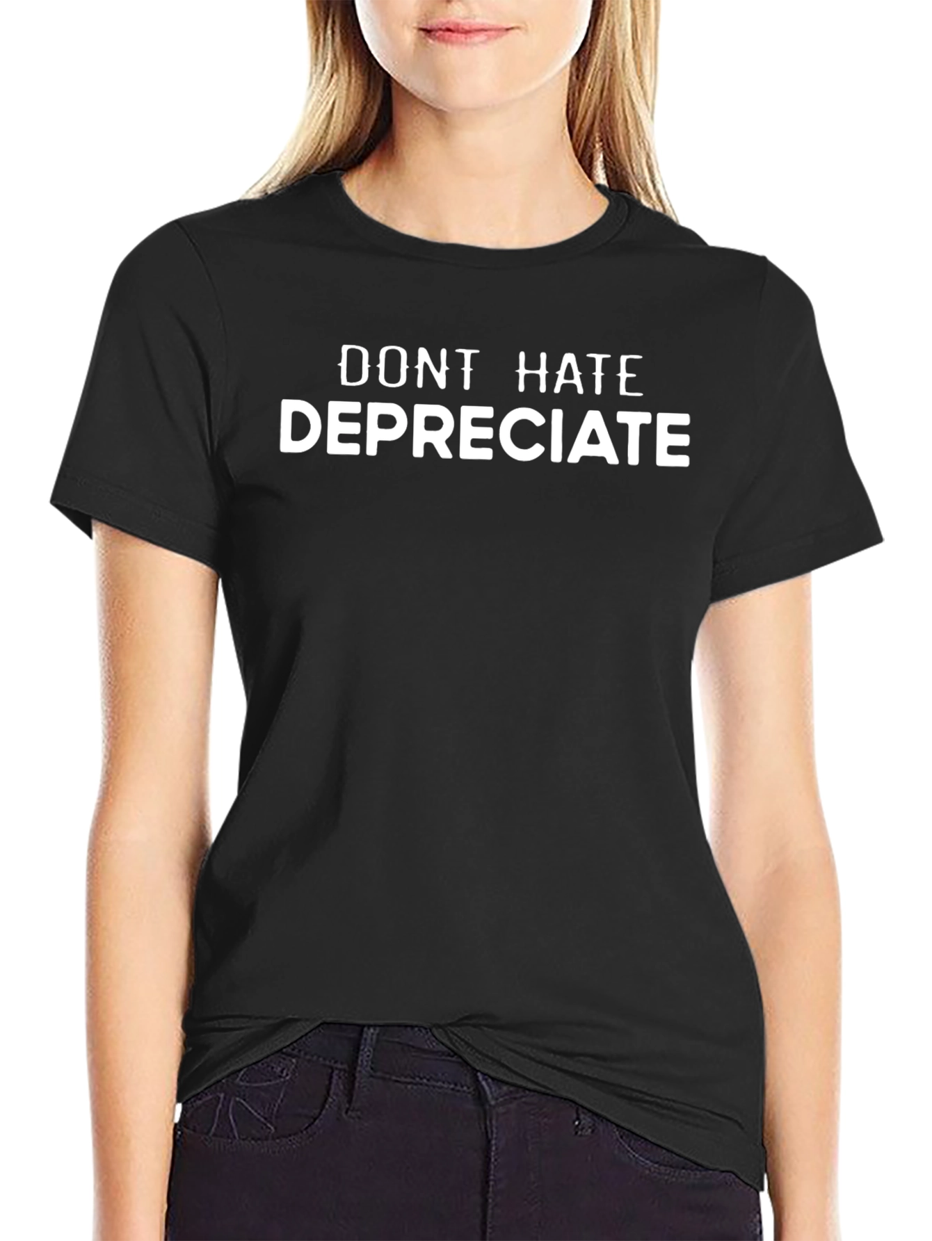 Dont Hate Depreciate Funny Accountant T-Shirt