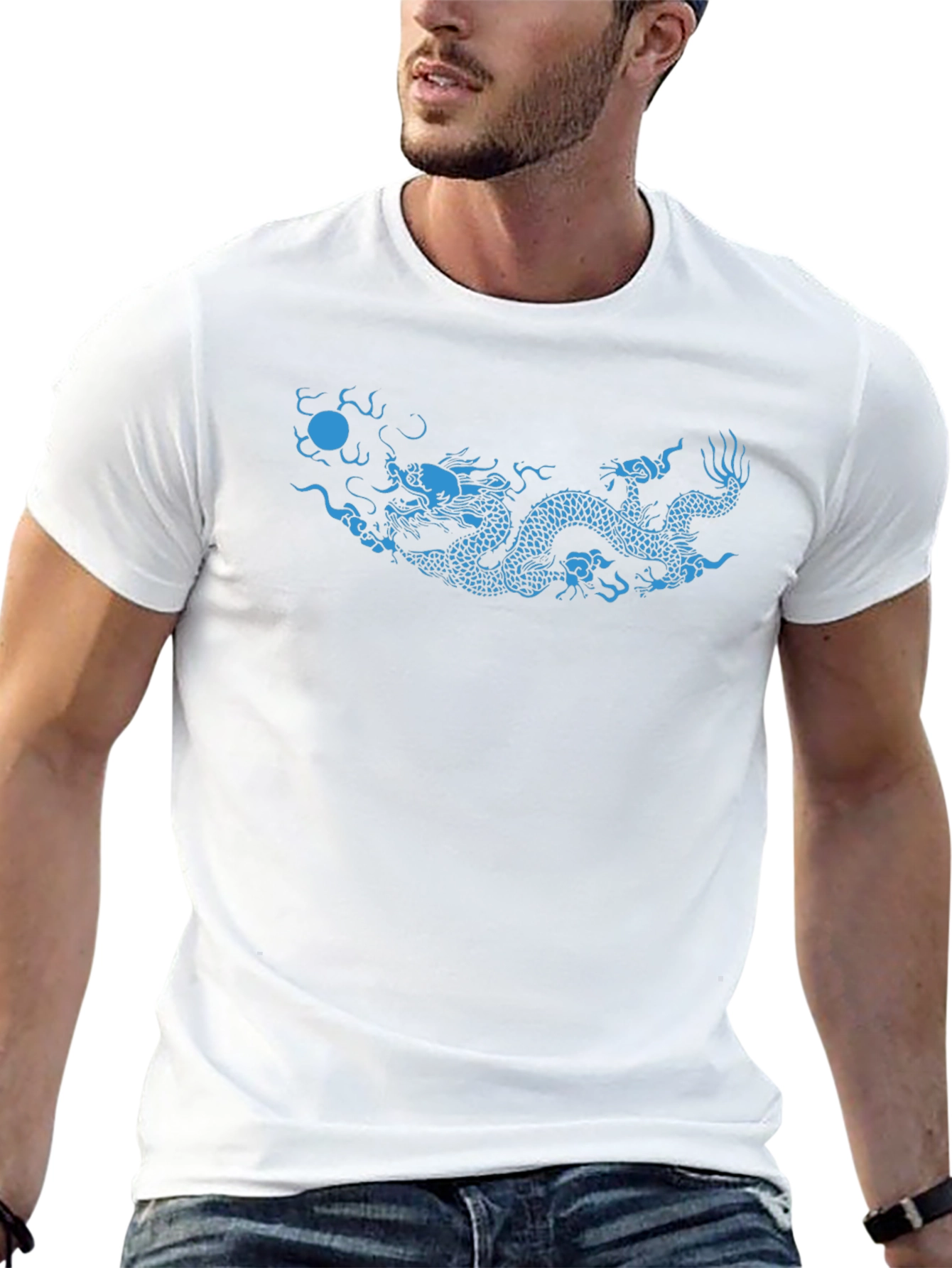 Dragon Graphic T-Shirt - Stylish Black Tee