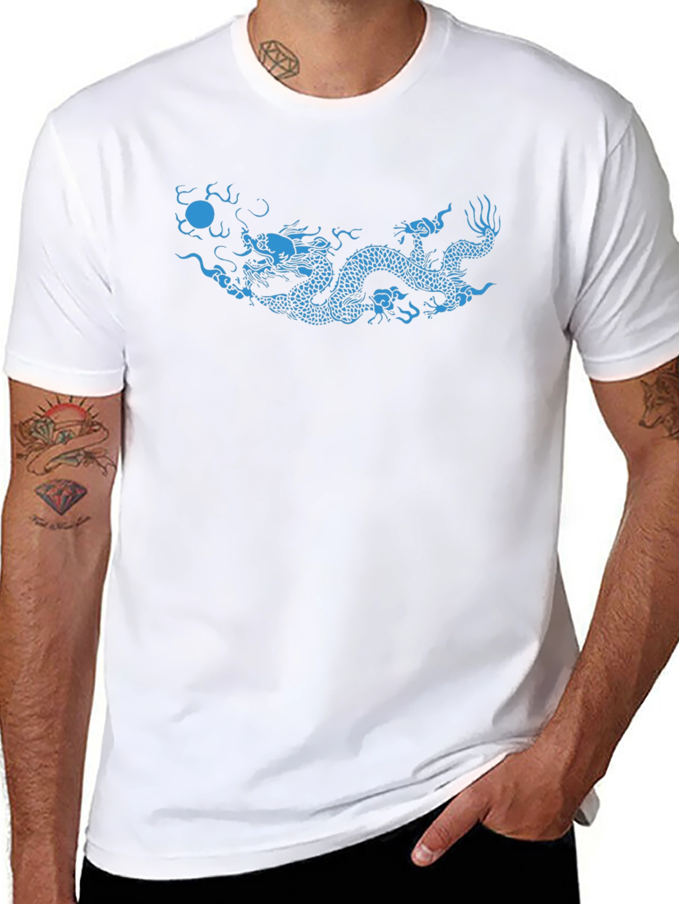Dragon Graphic T-Shirt - Stylish Black Tee