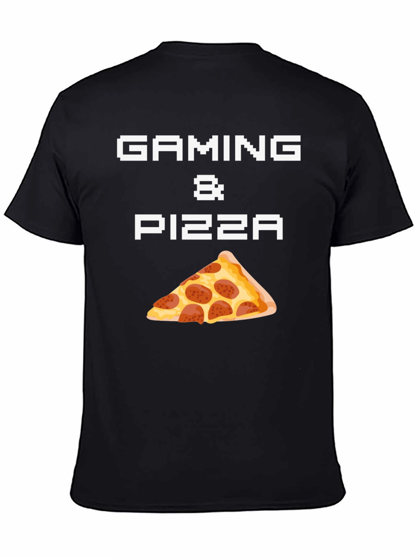 Gaming & Pizza Graphic T-Shirt - Gamer Foodie Tee