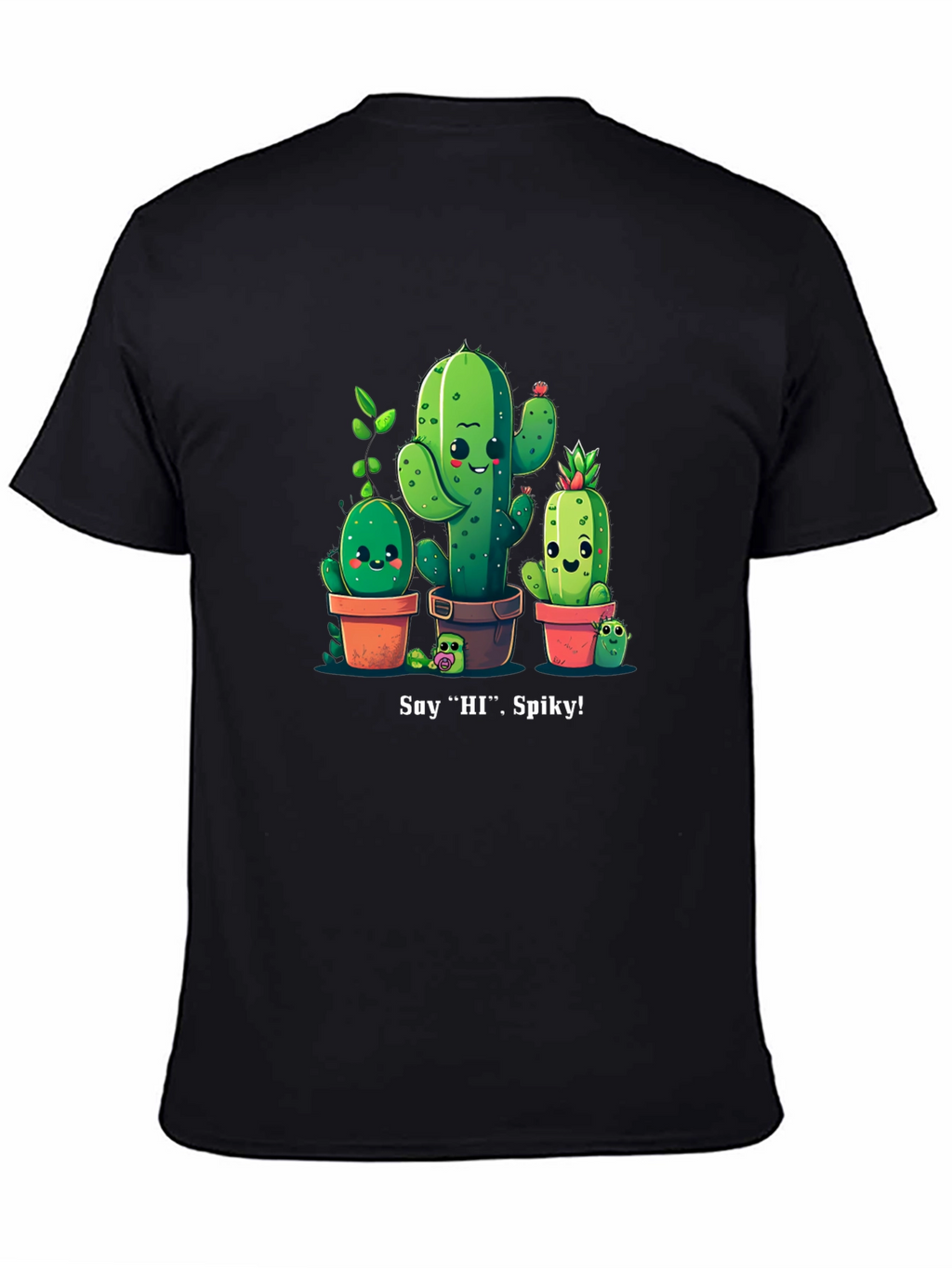 Cute Cactus Crew Graphic T-Shirt