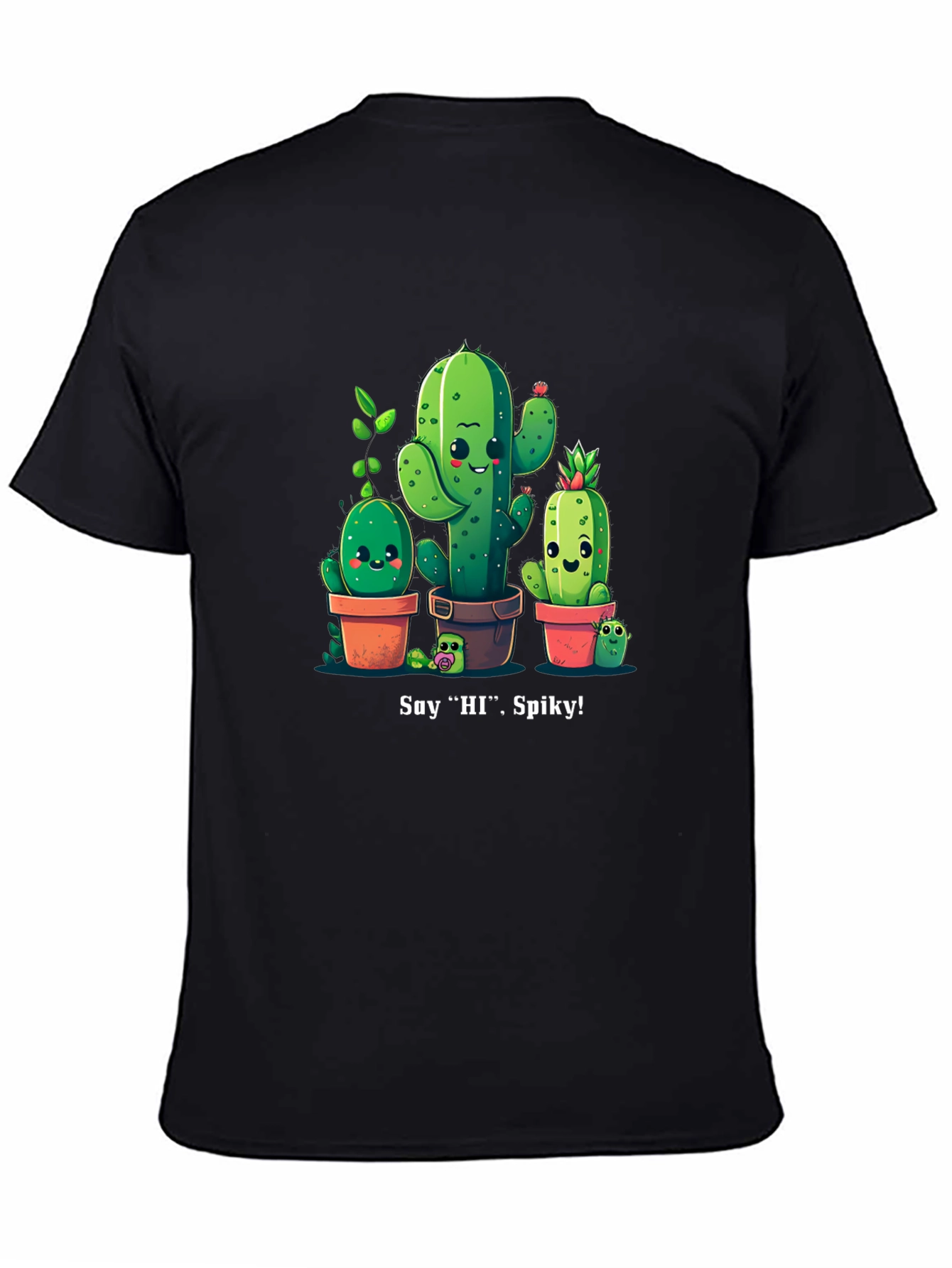 Cute Cactus Crew Graphic T-Shirt