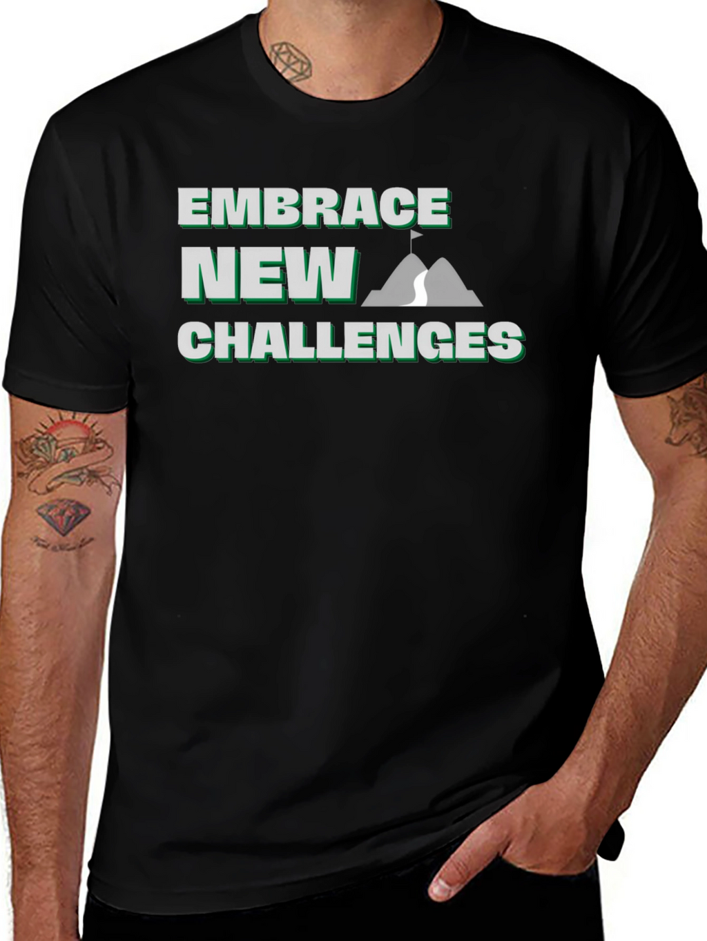 Embrace New Challenges Graphic T-Shirt