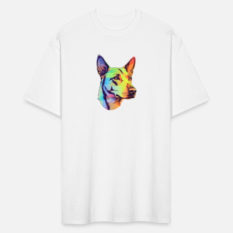 Feminine Neon Realism German Shepherd