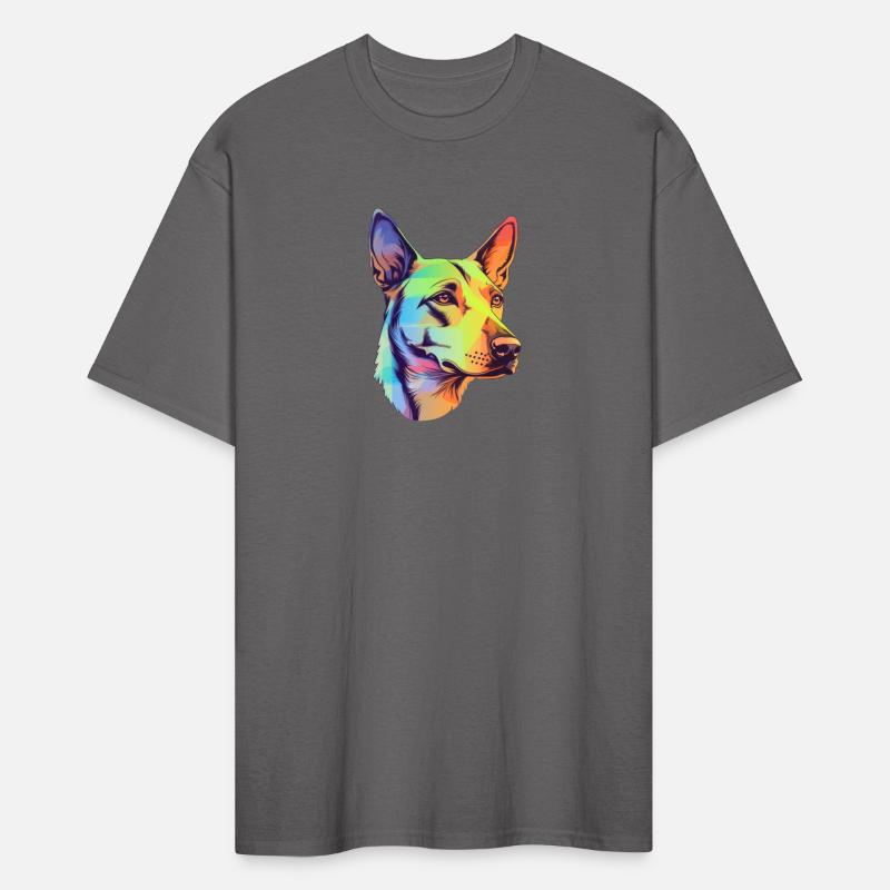Feminine Neon Realism German Shepherd