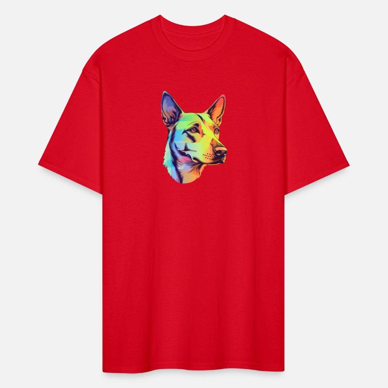Feminine Neon Realism German Shepherd