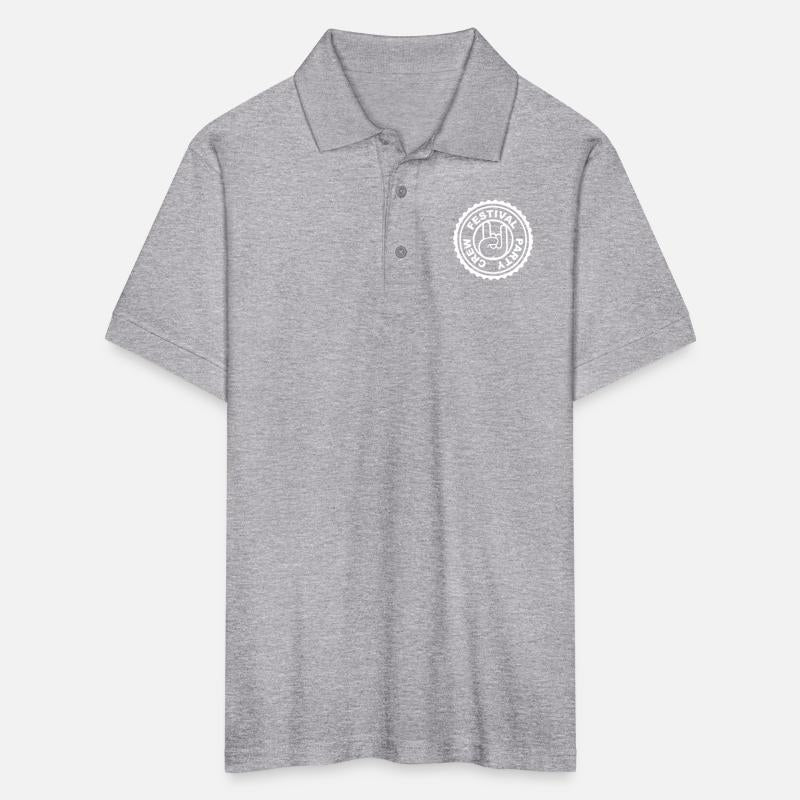 Festival party crew round stamp metal hand gesture