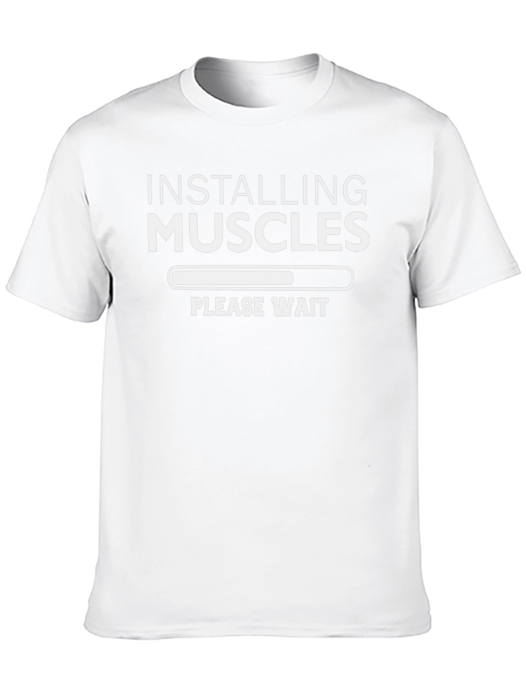 Installing Muscles Funny Workout T-Shirt