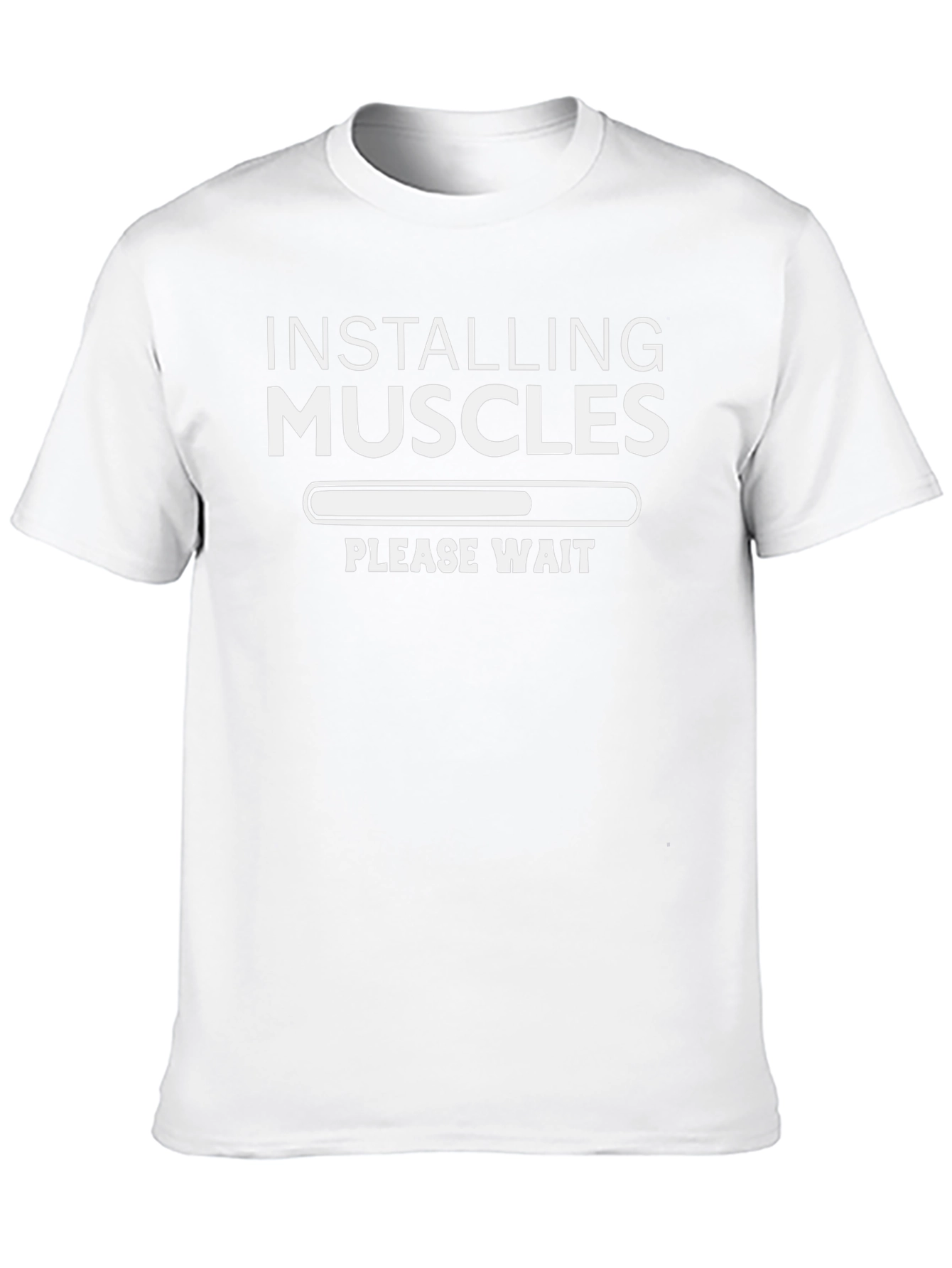 Installing Muscles Funny Workout T-Shirt