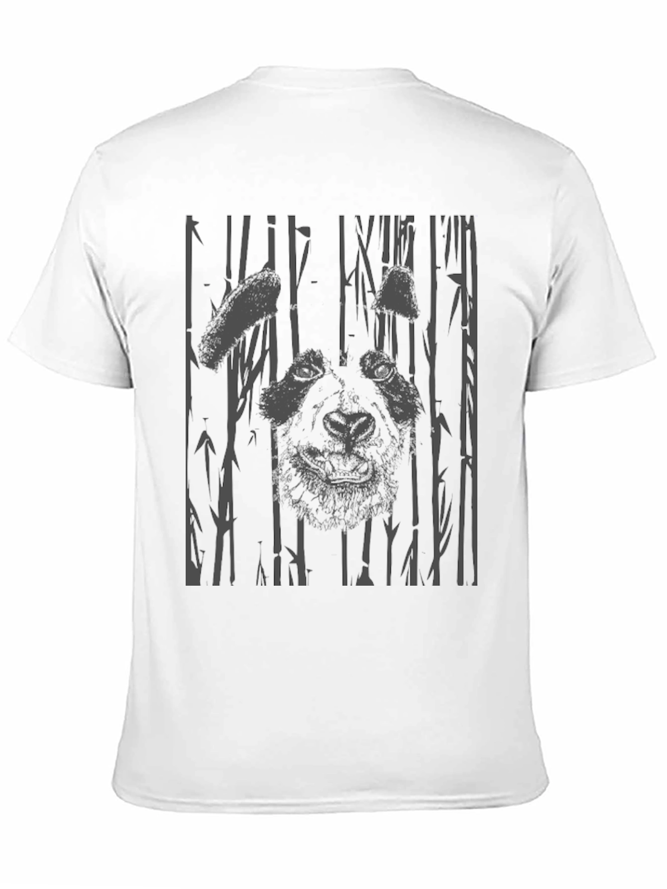 Panda Bamboo Graphic Print T-Shirt