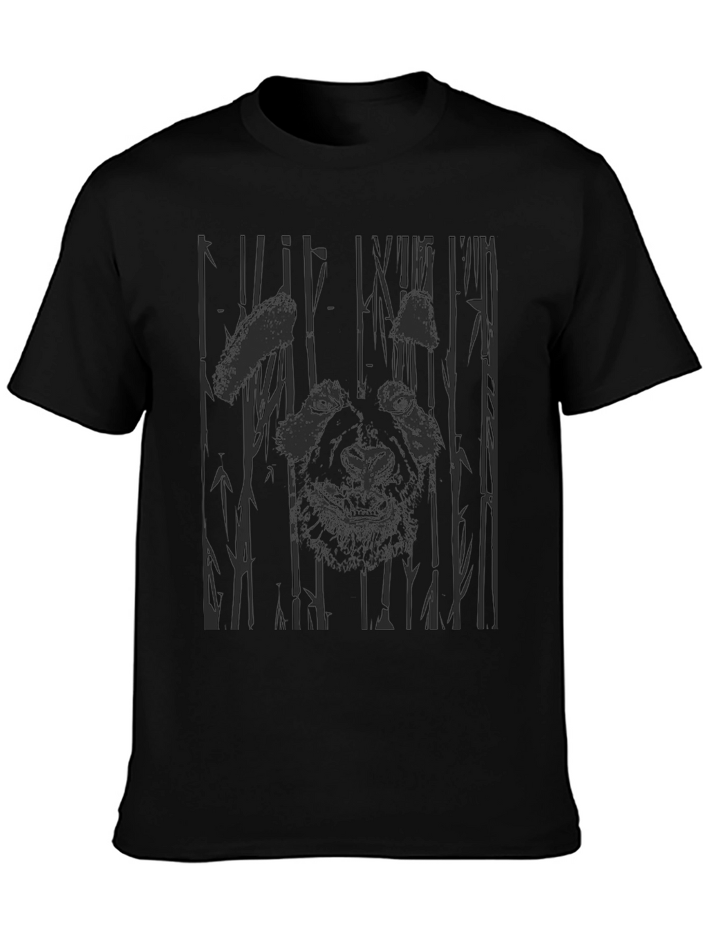 Panda Bamboo Graphic Print T-Shirt