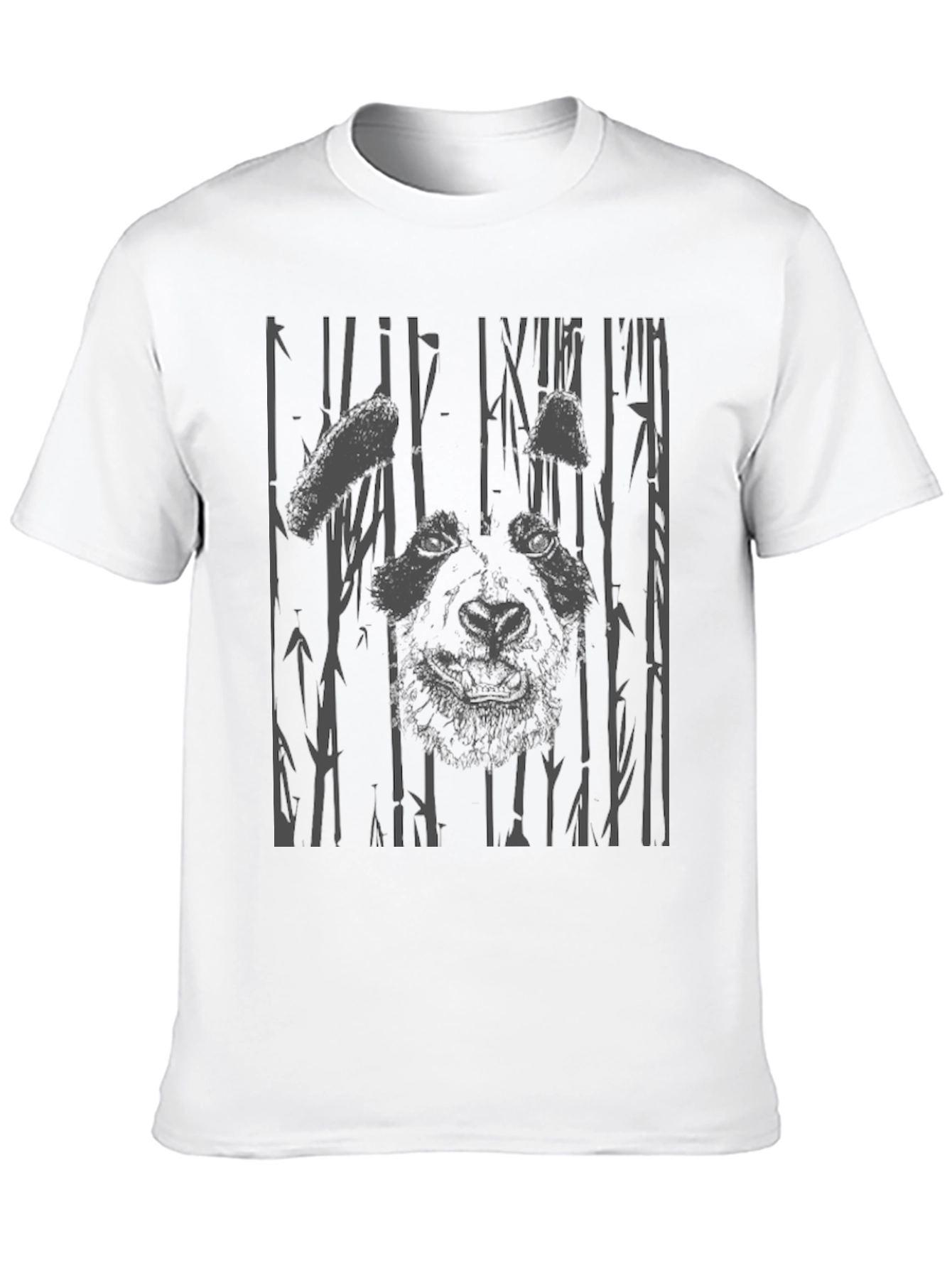 Panda Bamboo Graphic Print T-Shirt
