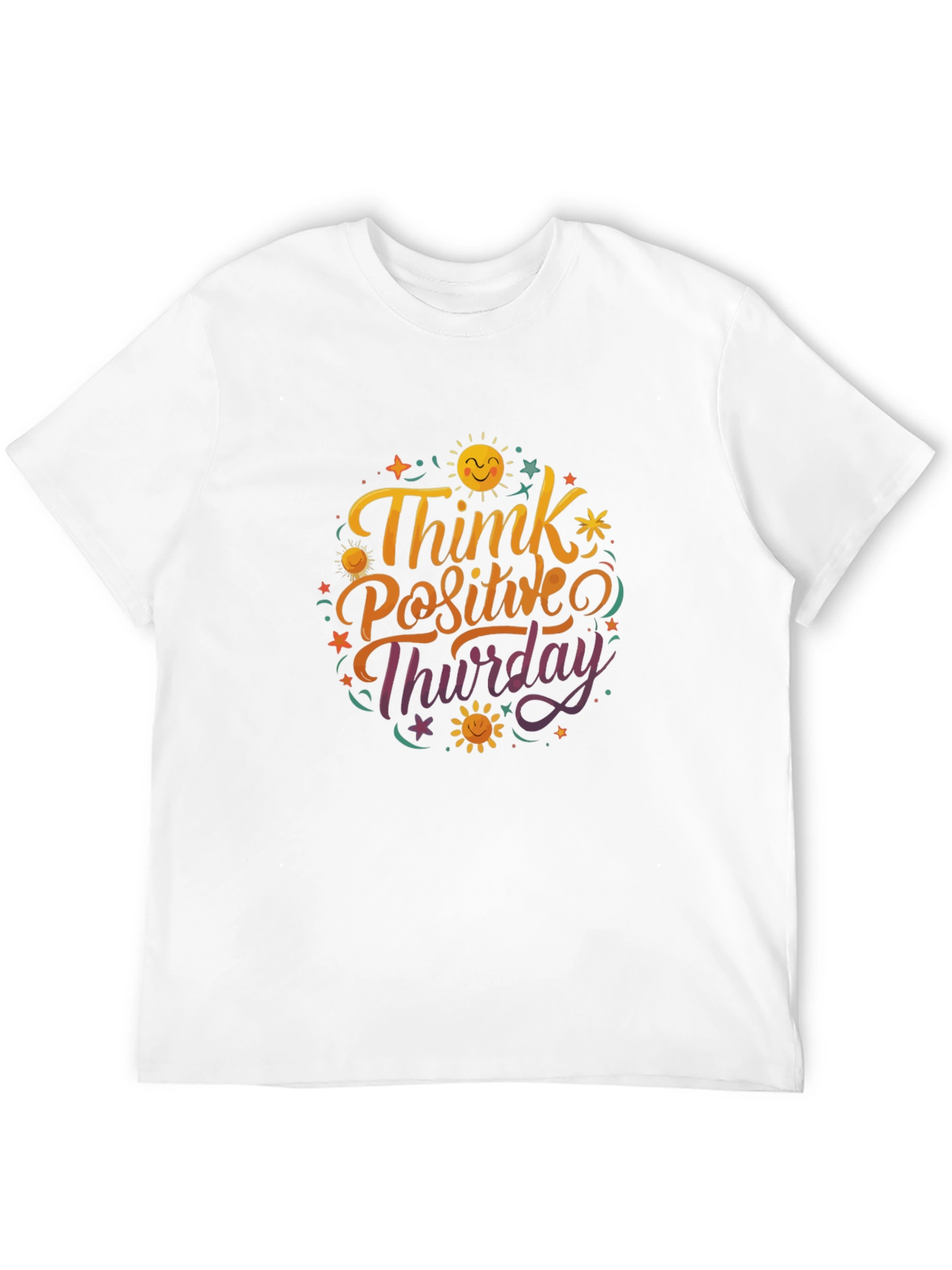 Think Positive Thursday Graphic T-Shirt