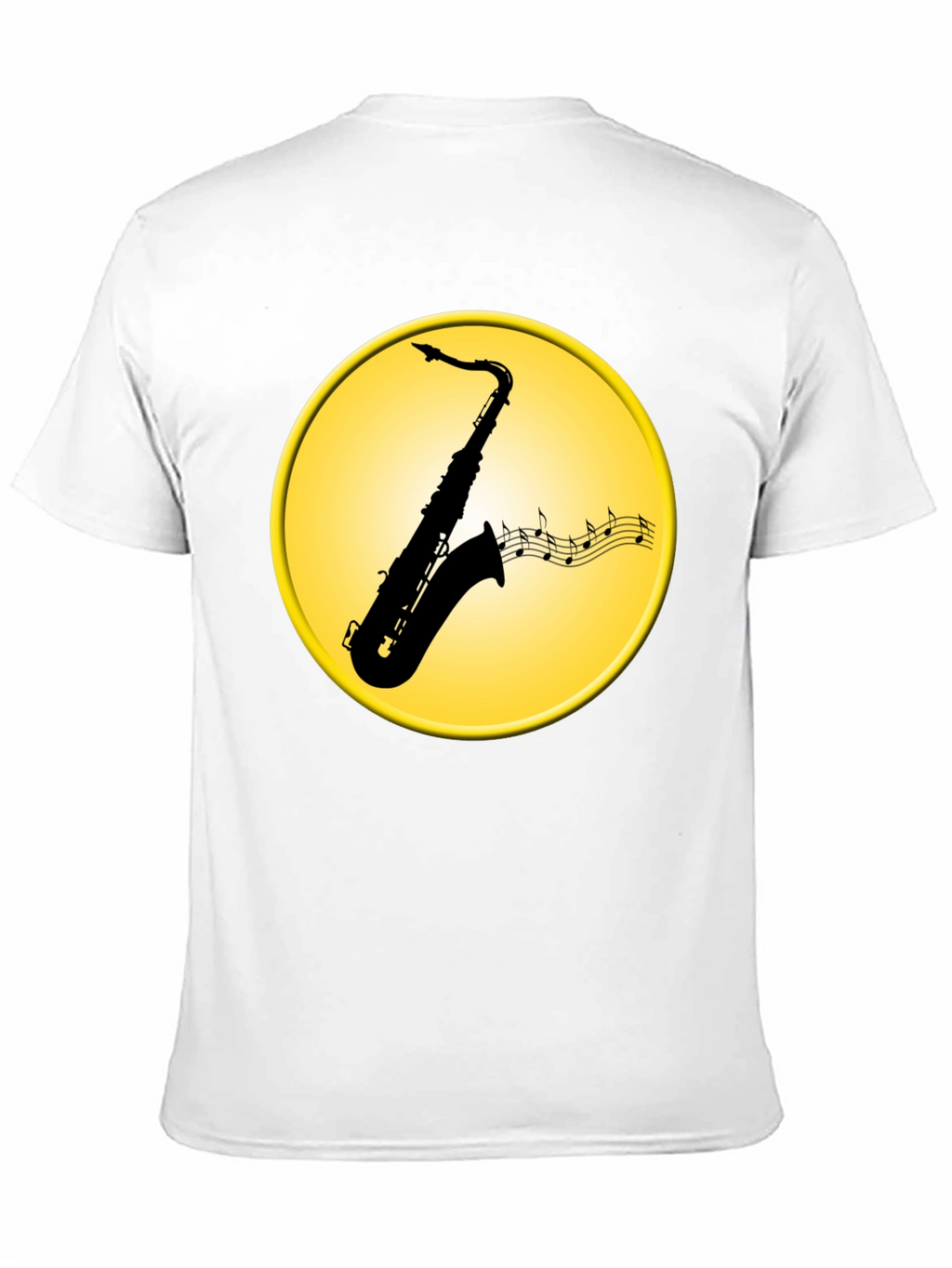 Saxophone Music Notes Graphic Tee