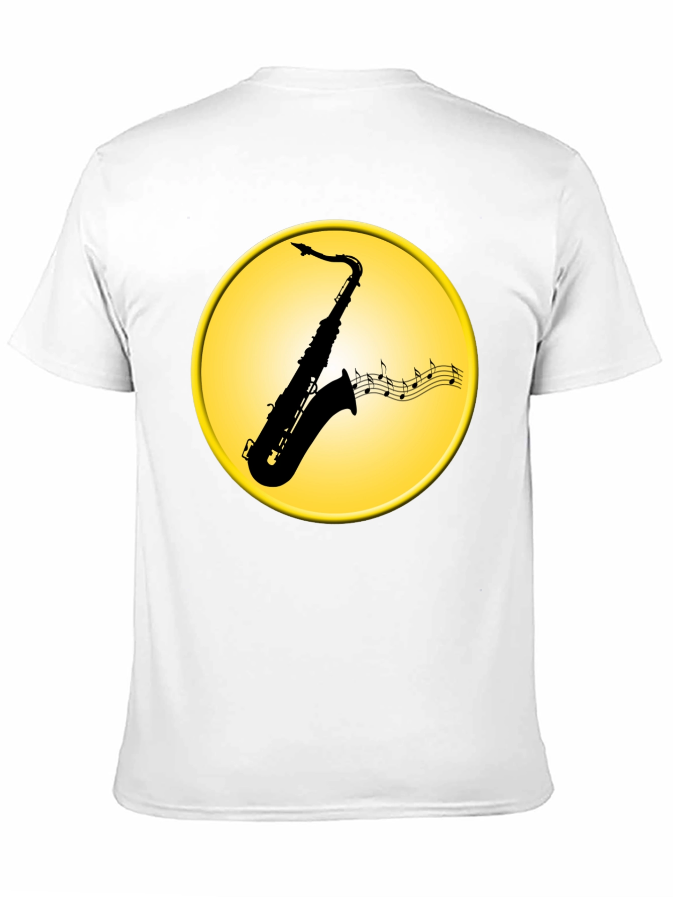 Saxophone Music Notes Graphic Tee