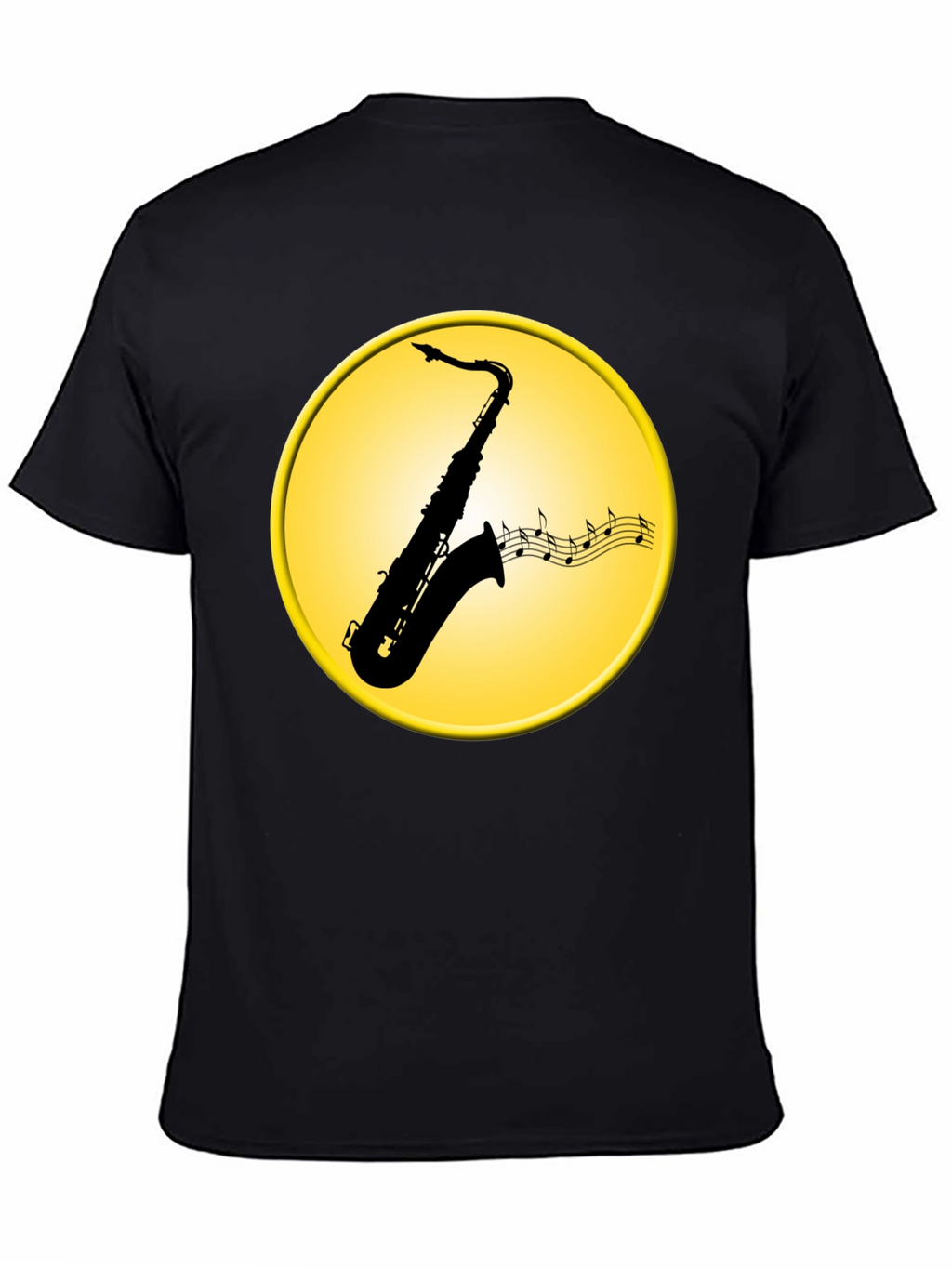 Saxophone Music Notes Graphic Tee