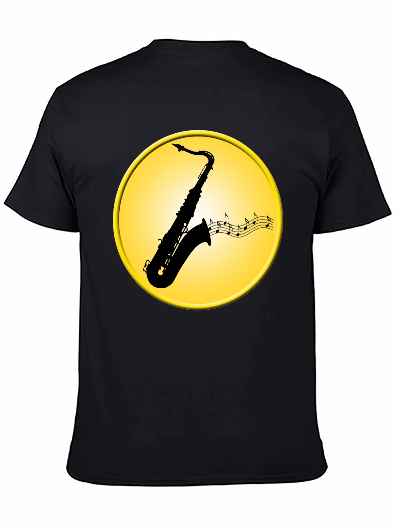 Saxophone Music Notes Graphic Tee