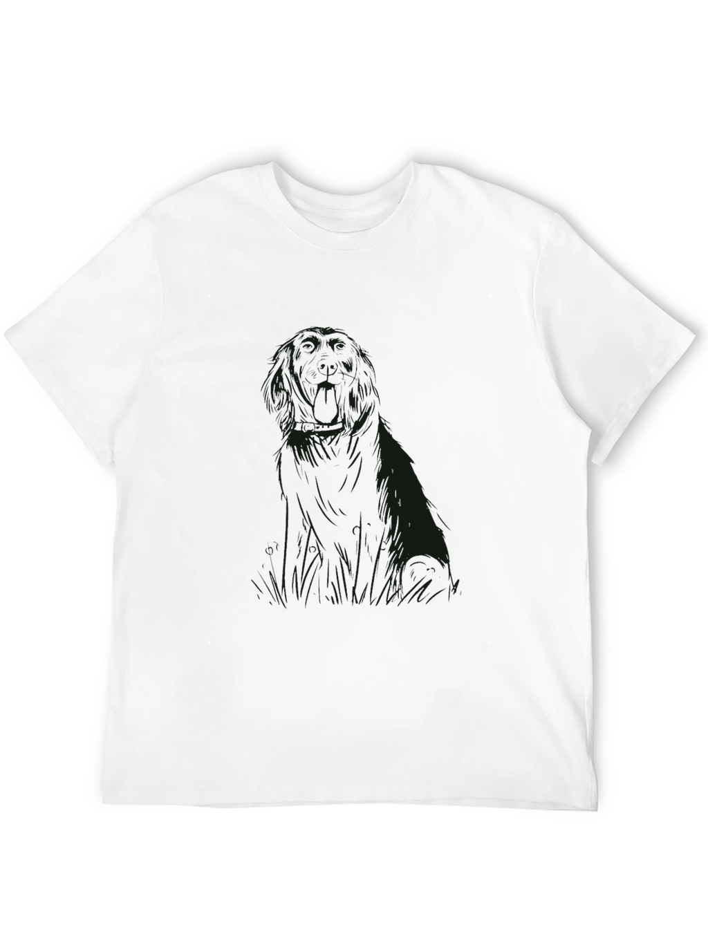 Mens Black Graphic Print T-Shirt