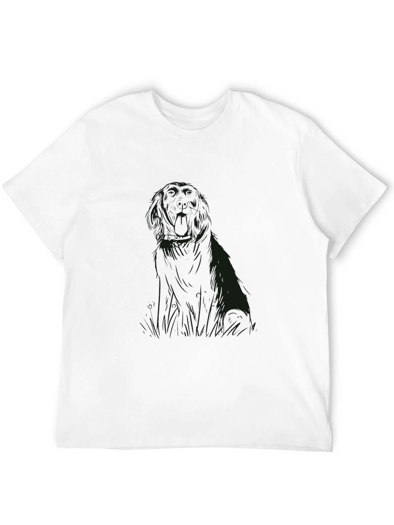 Mens Black Graphic Print T-Shirt