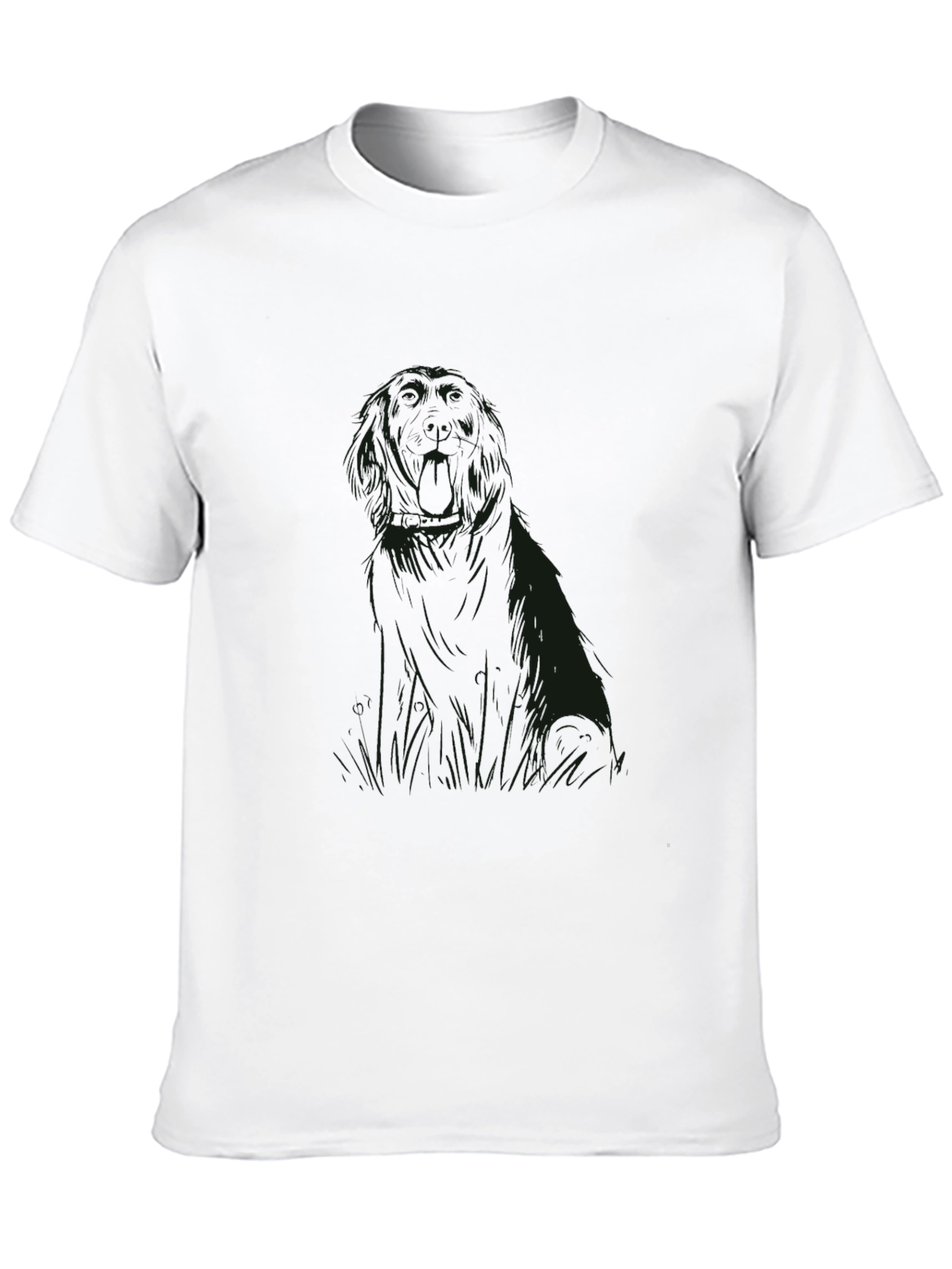 Mens Black Graphic Print T-Shirt
