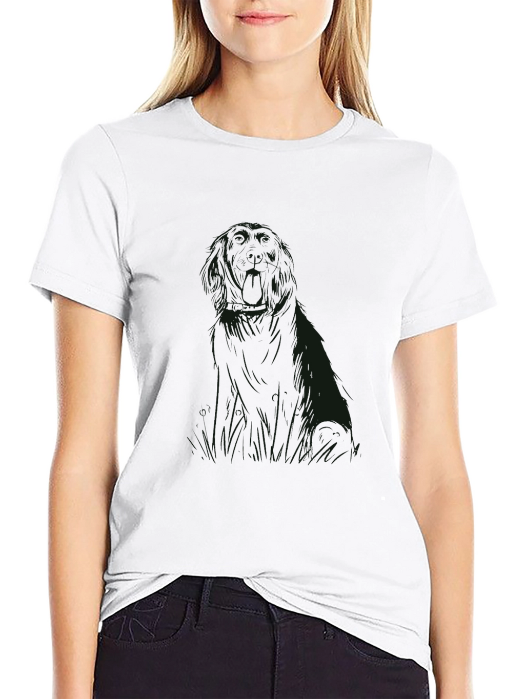 Mens Black Graphic Print T-Shirt