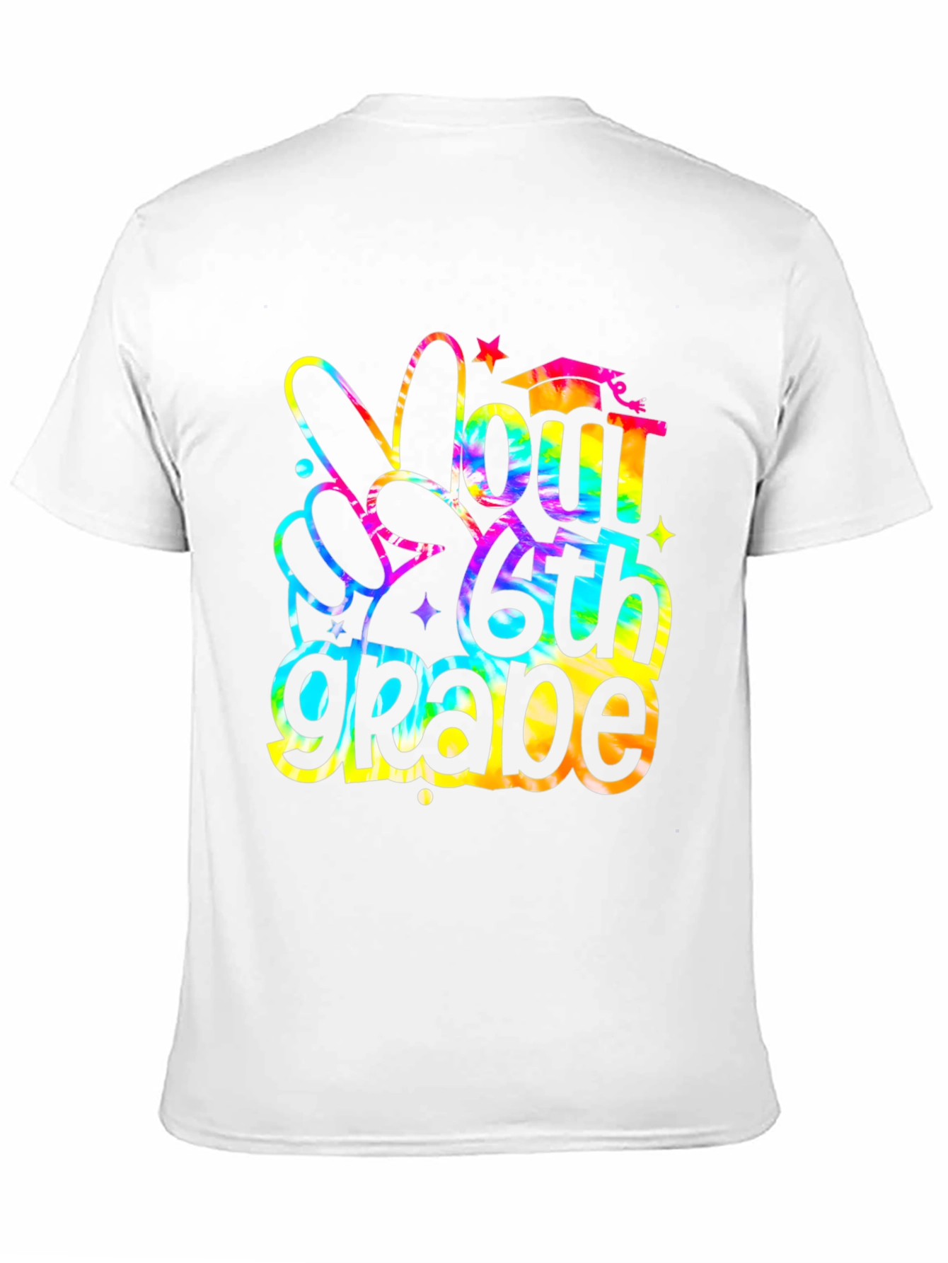 Peace Out 6th Grade Tie Dye Graduation T-Shirt