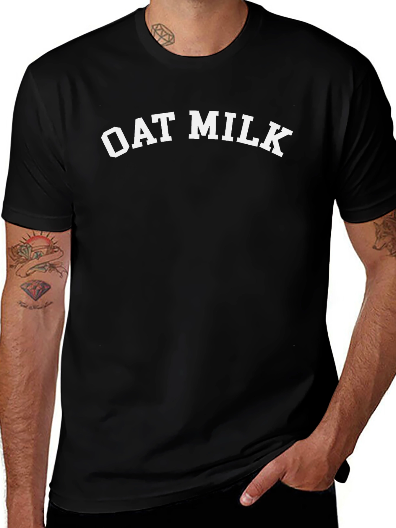 Oat Milk Tee - Vegan Lifestyle Soft Cotton T-Shirt