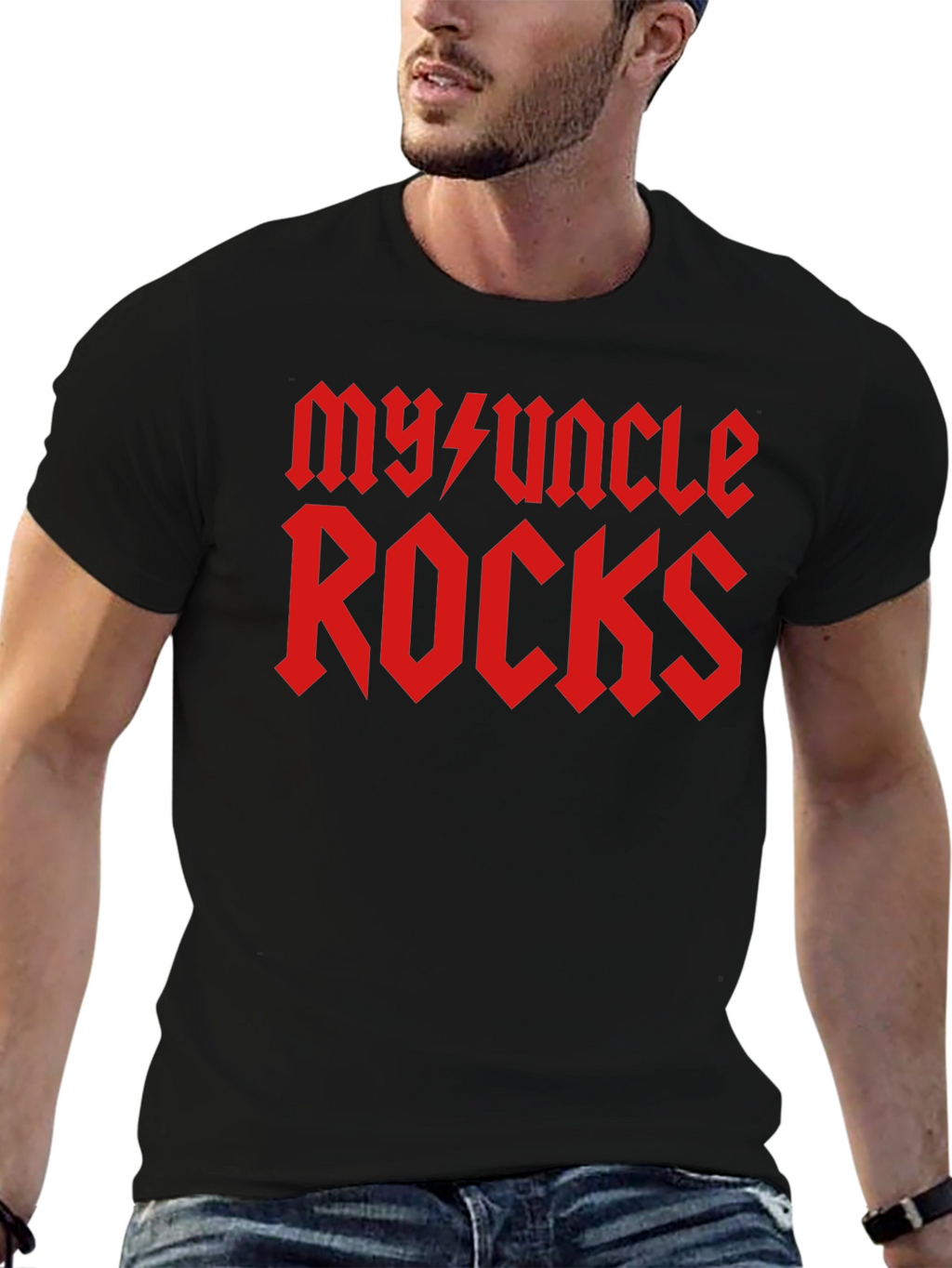 My Uncle Rocks T-Shirt - Black