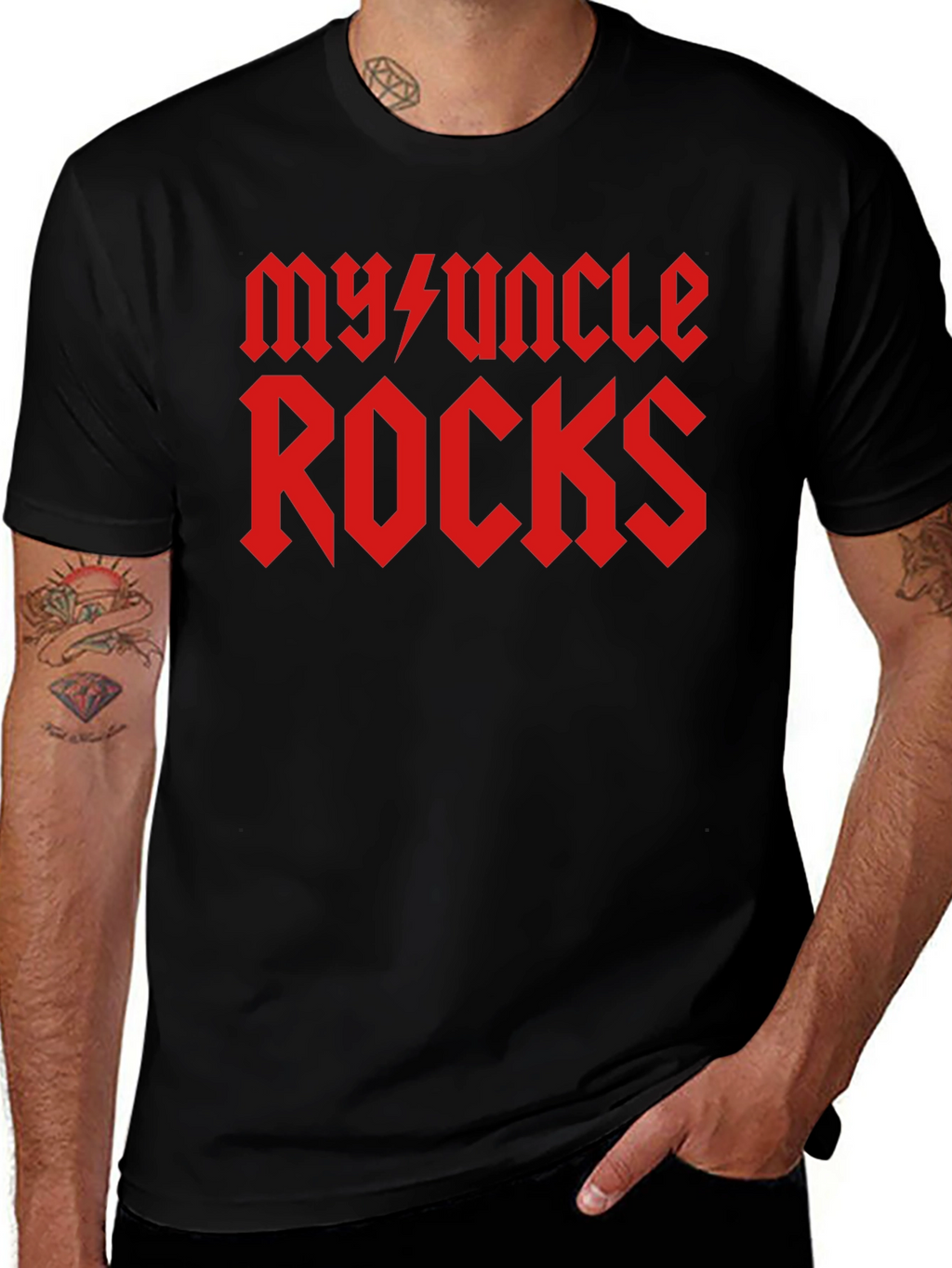 My Uncle Rocks T-Shirt - Black