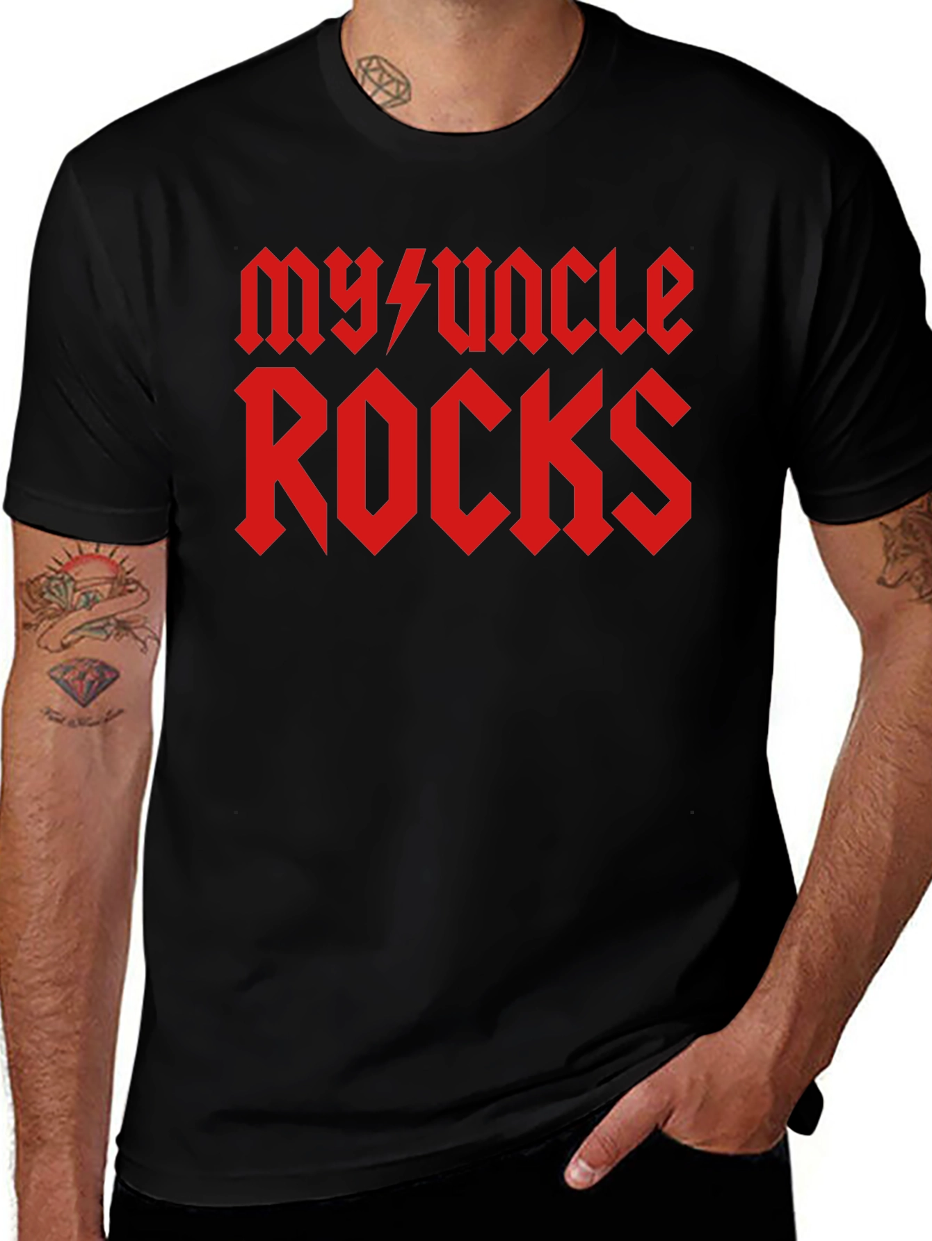 My Uncle Rocks T-Shirt - Black