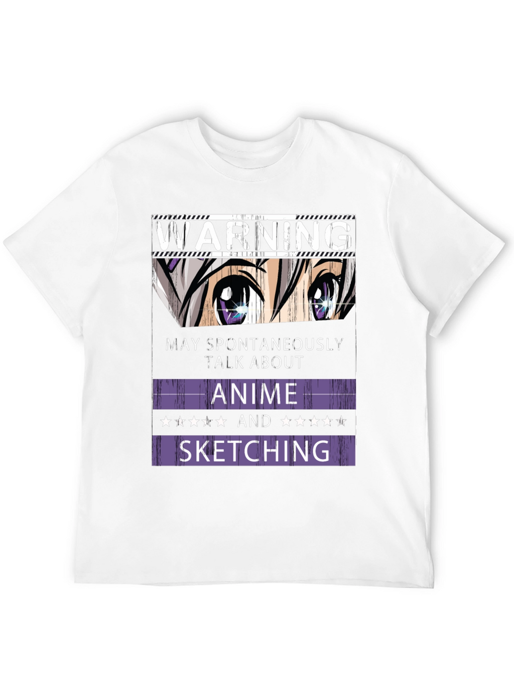 Warning Anime and Sketching T-Shirt