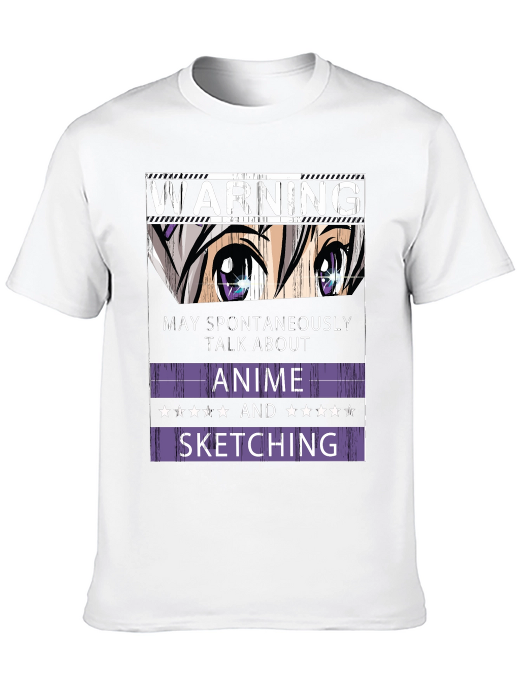 Warning Anime and Sketching T-Shirt