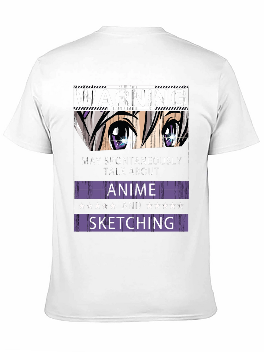 Warning Anime and Sketching T-Shirt