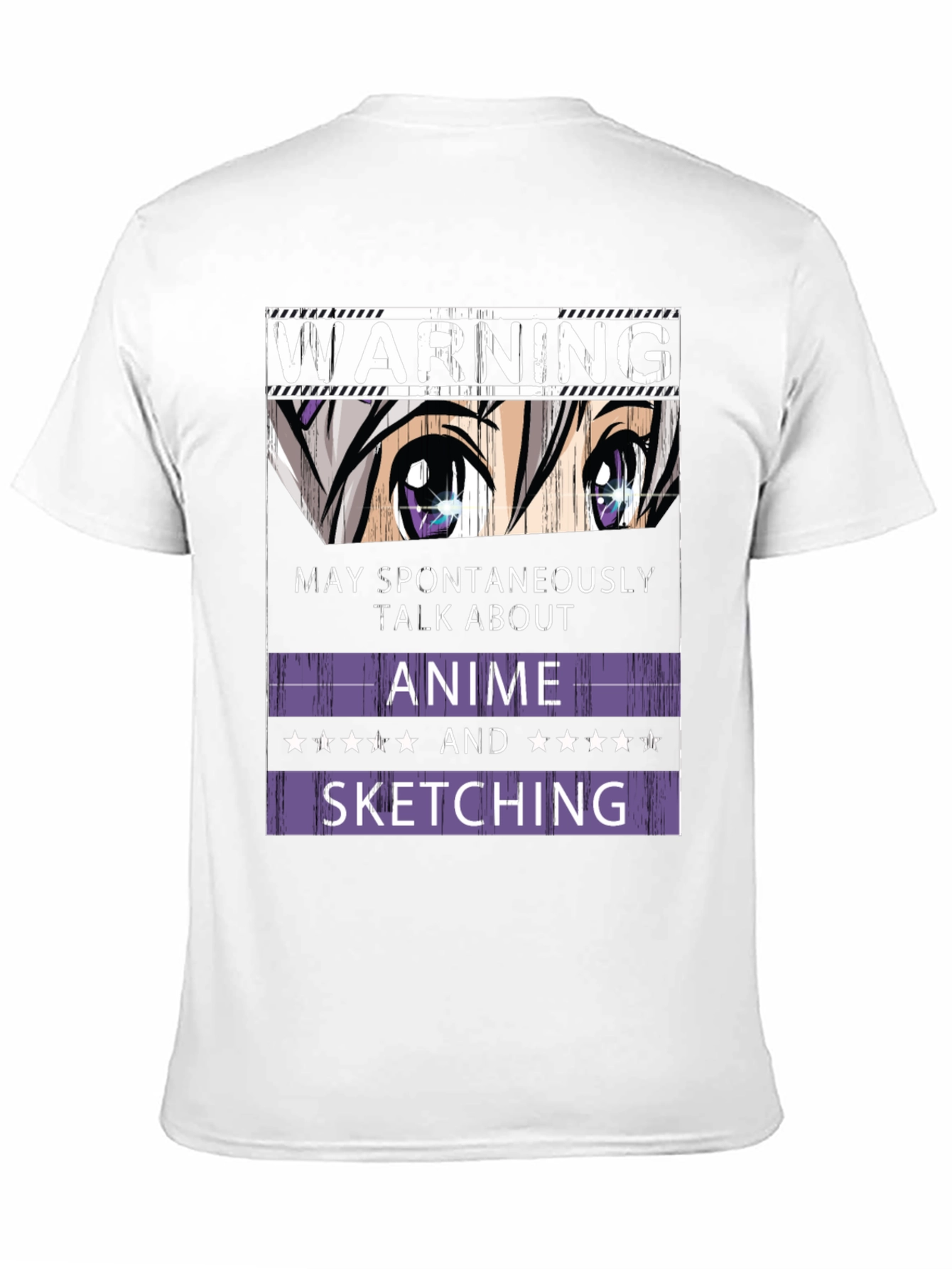 Warning Anime and Sketching T-Shirt