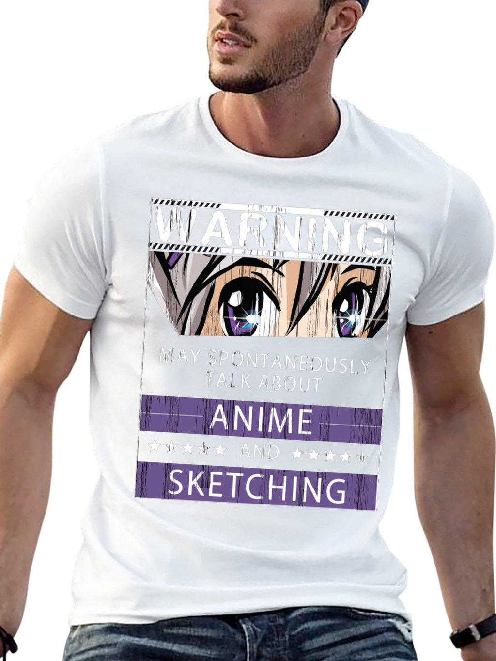 Warning Anime and Sketching T-Shirt