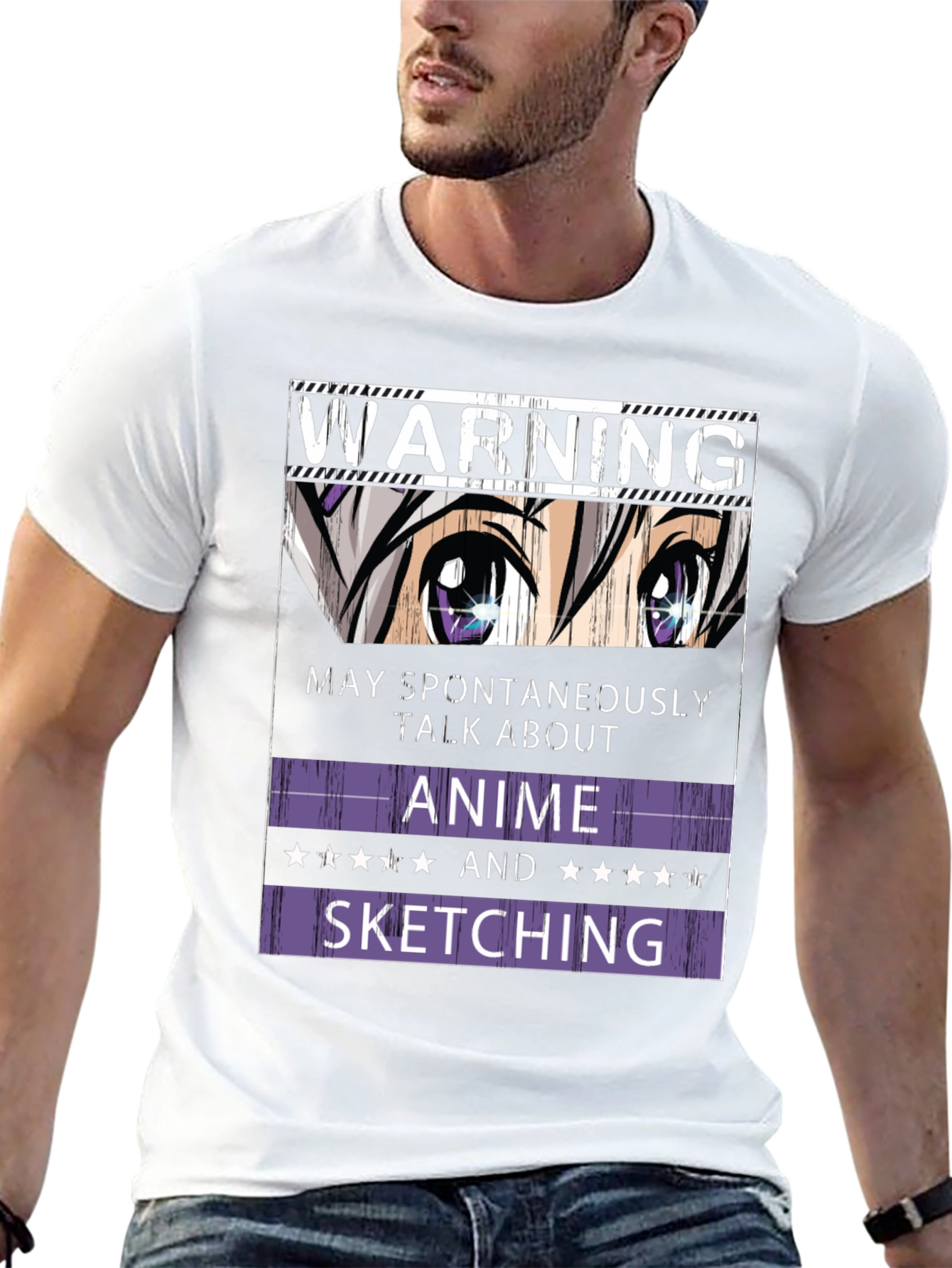 Warning Anime and Sketching T-Shirt