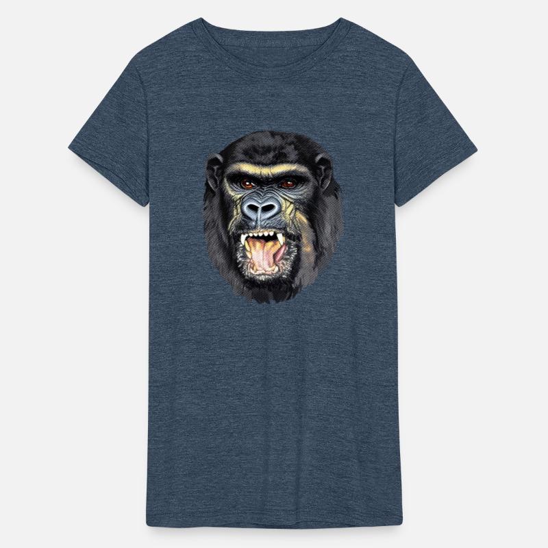 Fierce Gorilla Head Design, Wild Animal Art