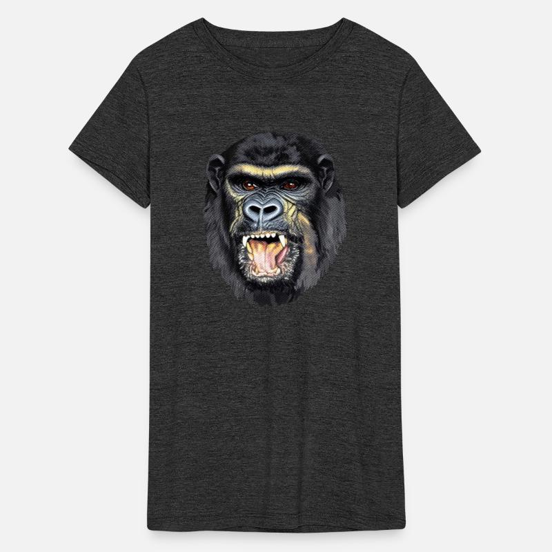 Fierce Gorilla Head Design, Wild Animal Art