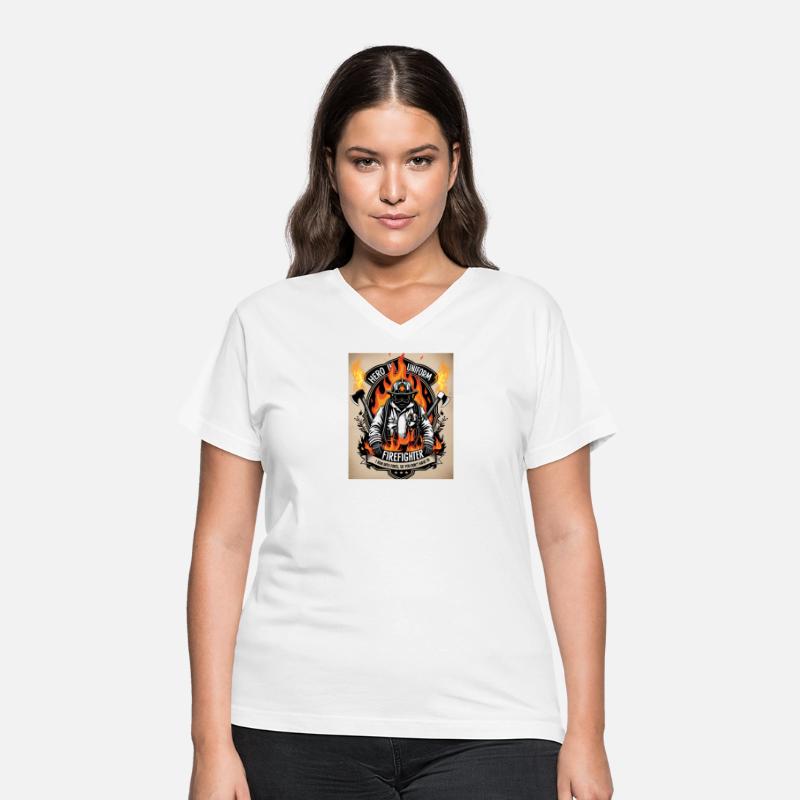 Firefighter T-Shirt Run Into Fires Hero in Uniform