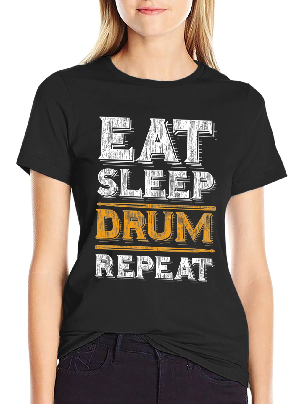 Eat Sleep Drum Repeat Graphic Tee