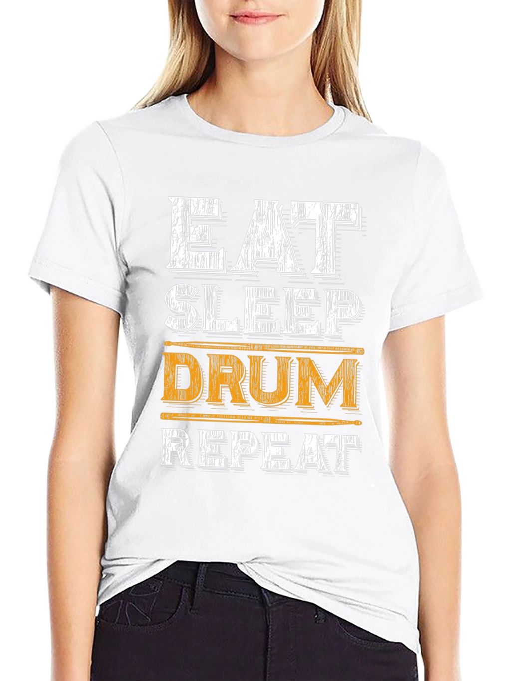 Eat Sleep Drum Repeat Graphic Tee