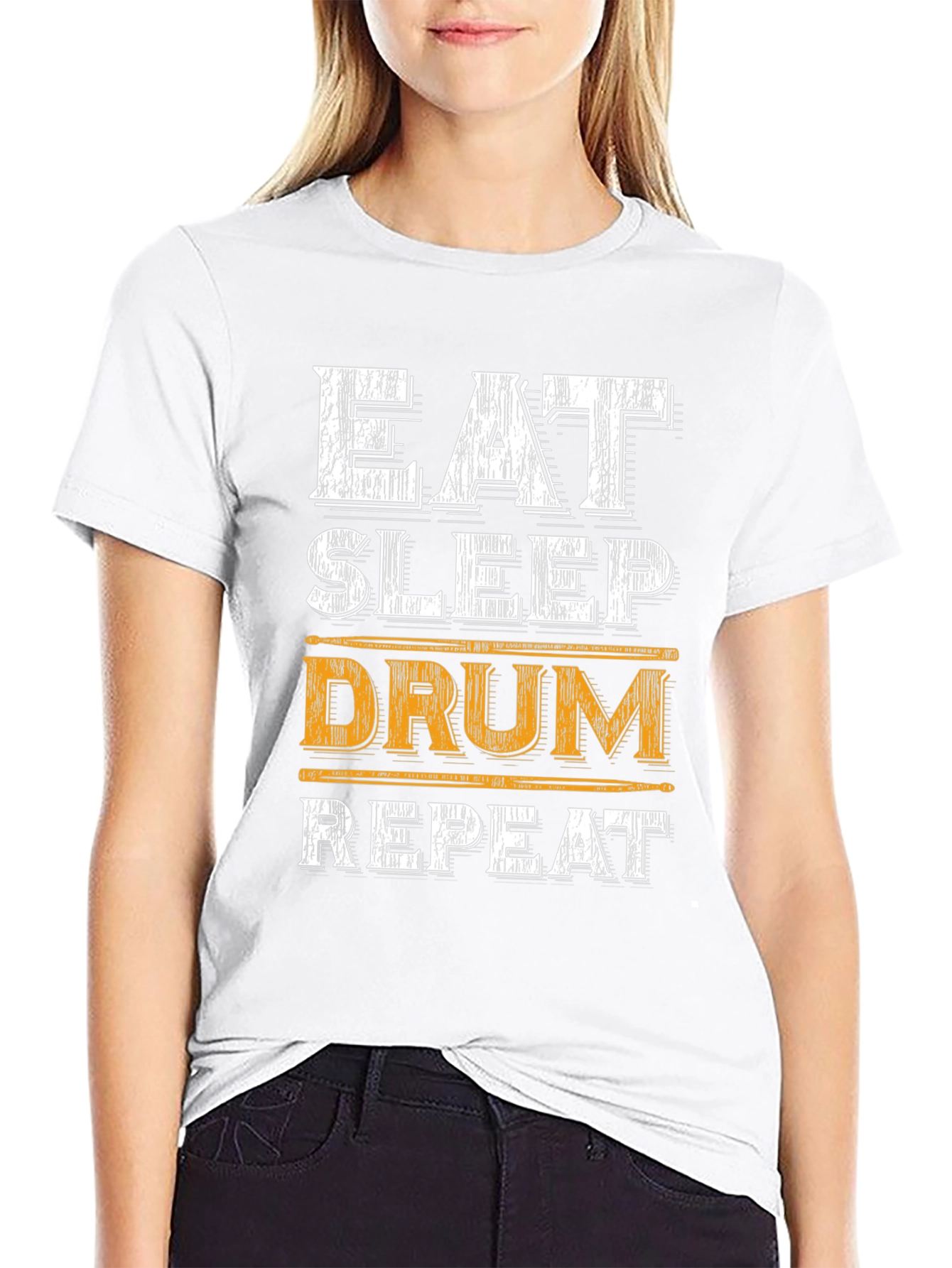 Eat Sleep Drum Repeat Graphic Tee
